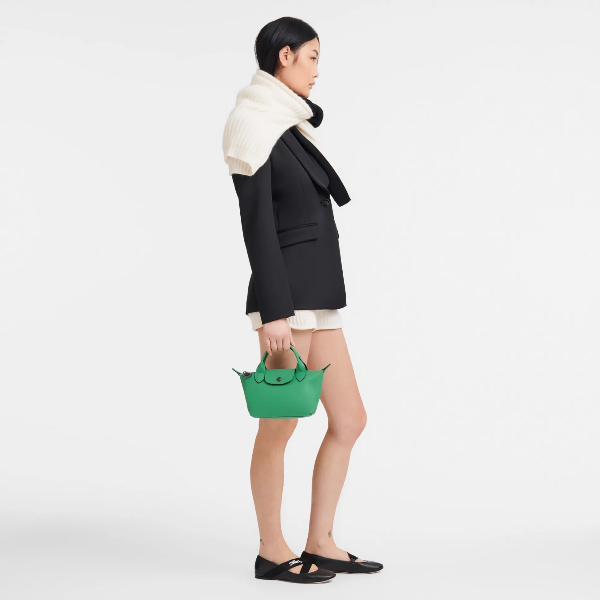 Sale Longchamp Borsa con manico XS Verde