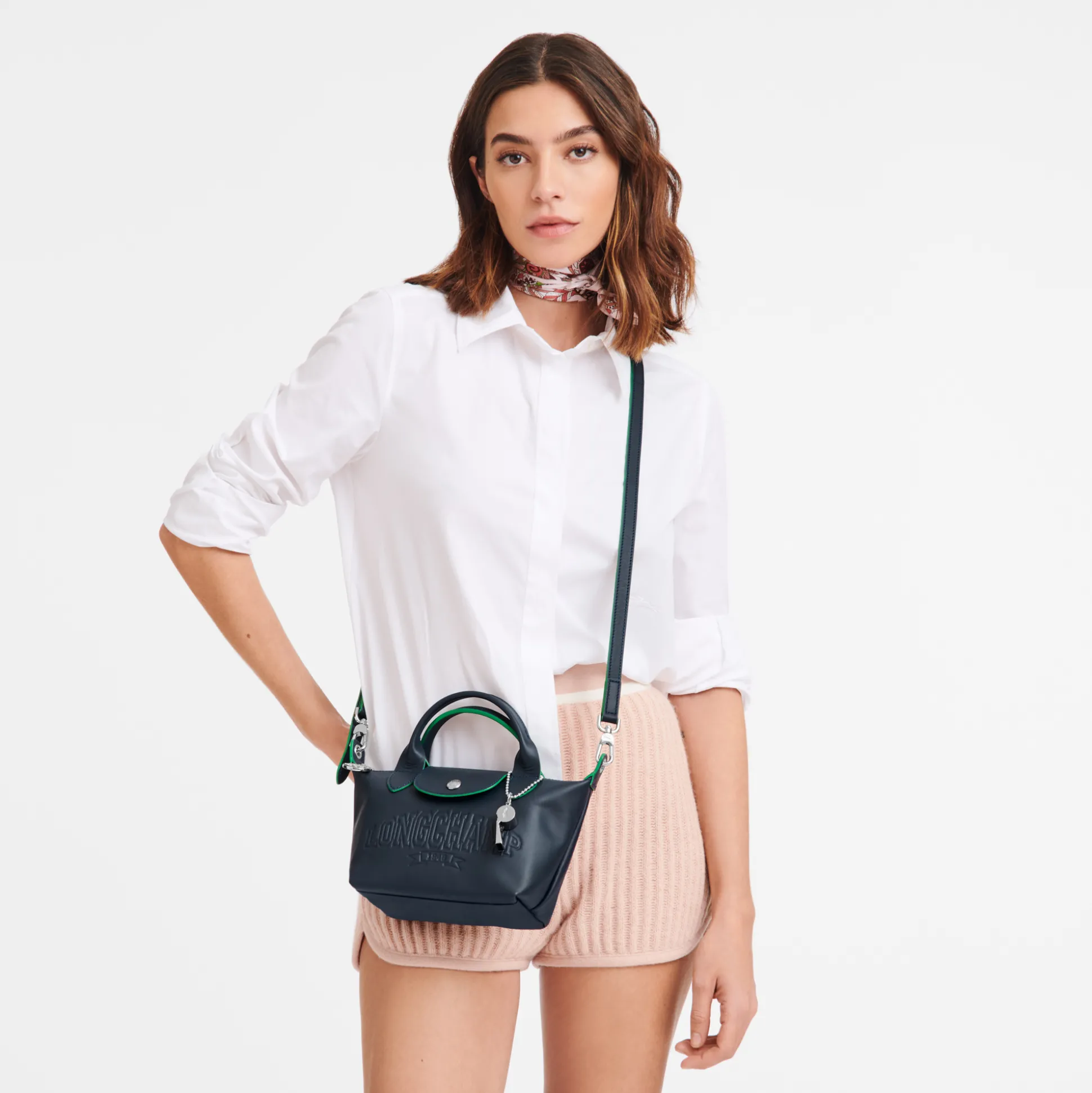 Clearance Longchamp Borsa con manico XS BluNavy