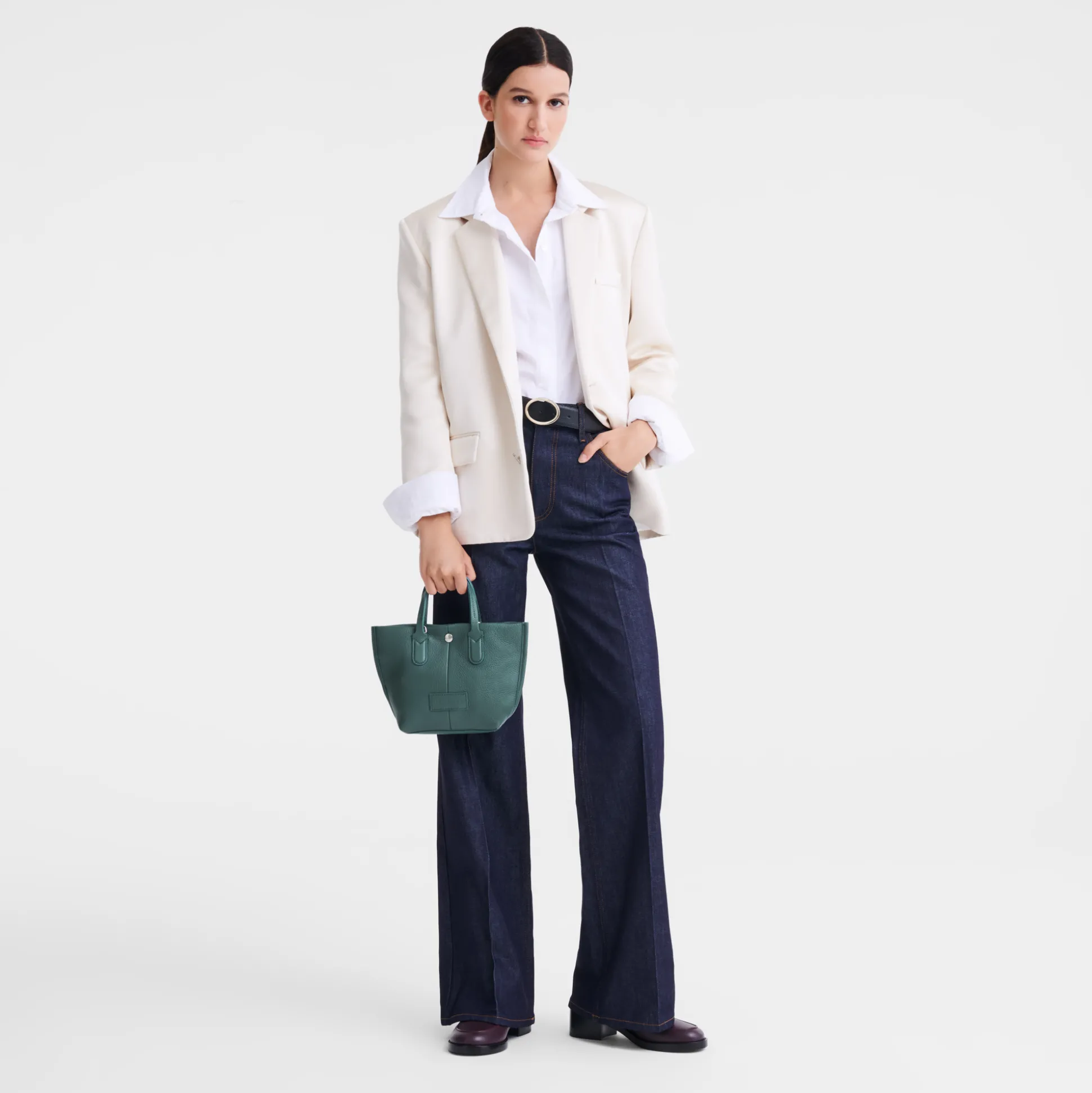 New Longchamp Borsa con manico XS Cedro