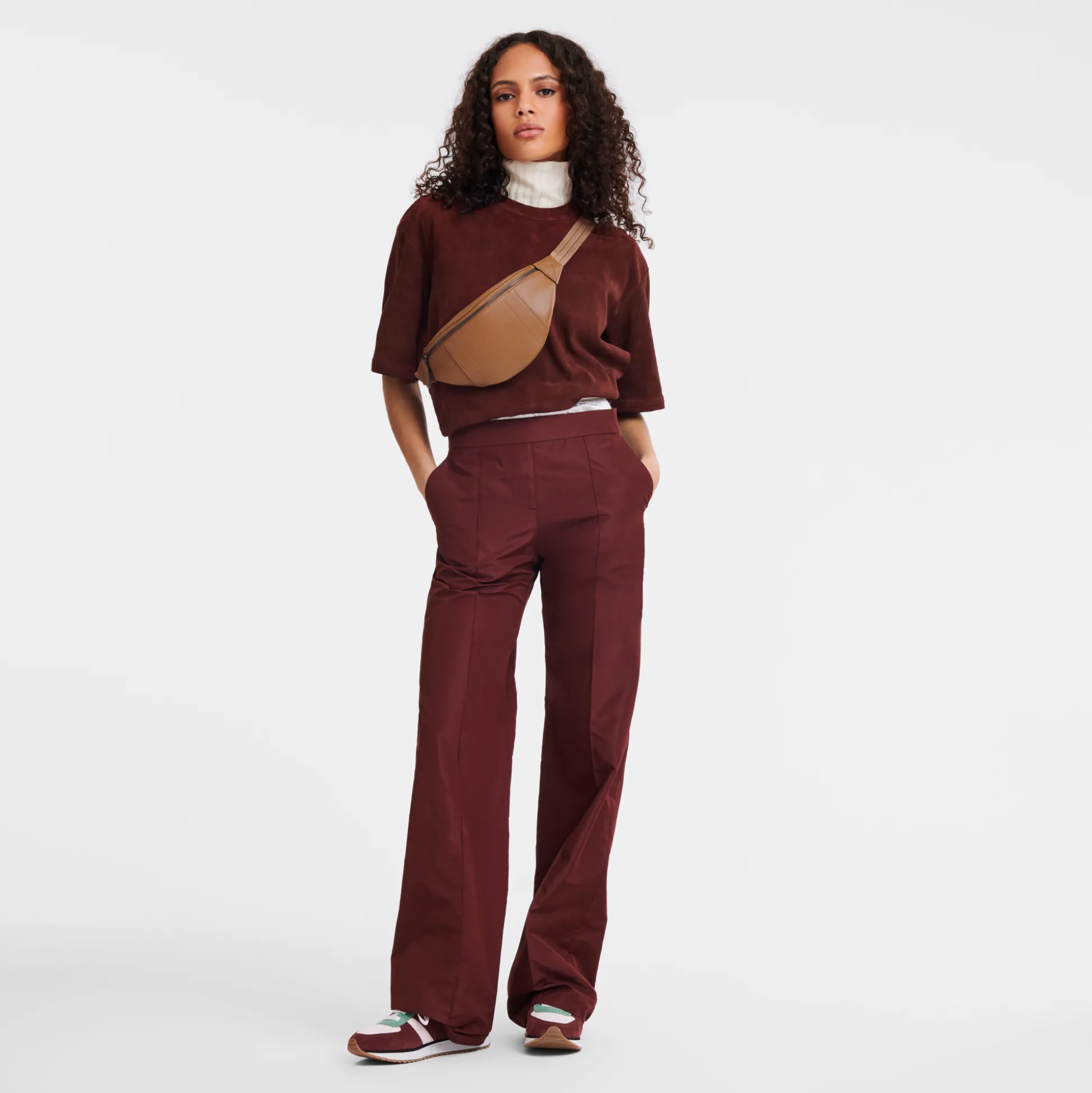 Cheap Longchamp Borsa da cintura S Naturale