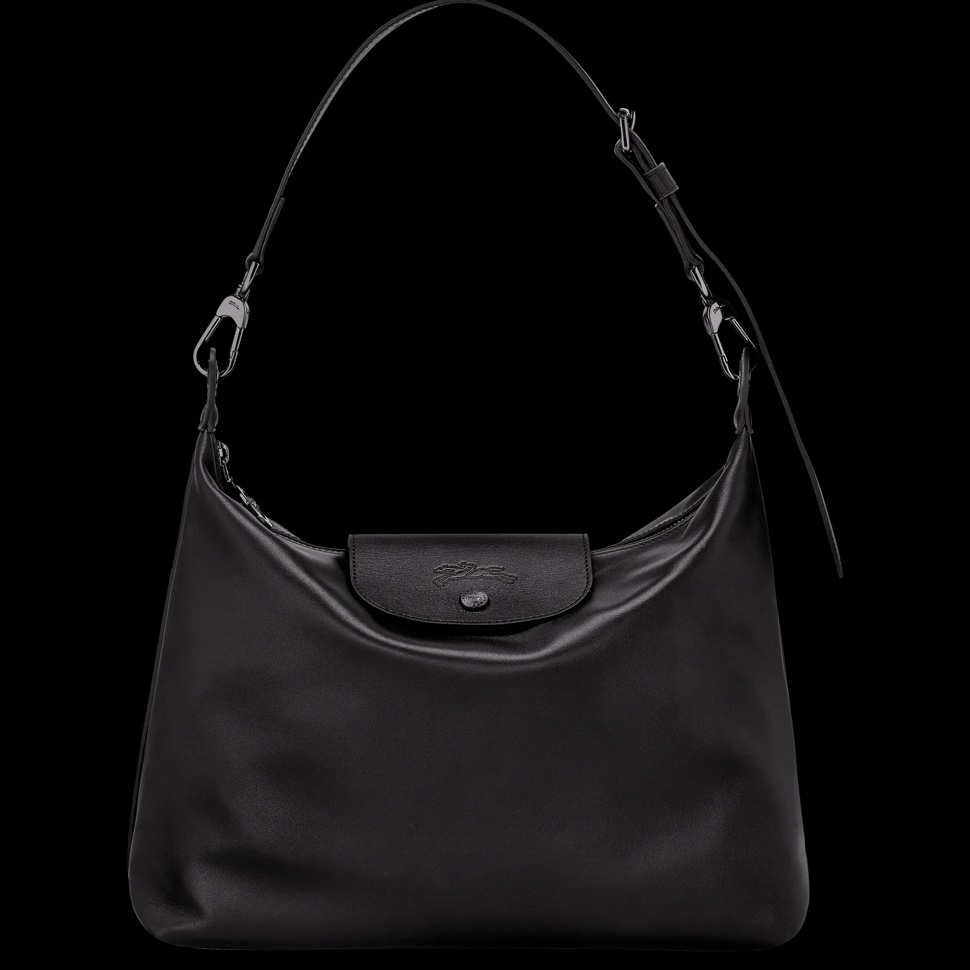 Online Longchamp Borsa da spalla M Nero