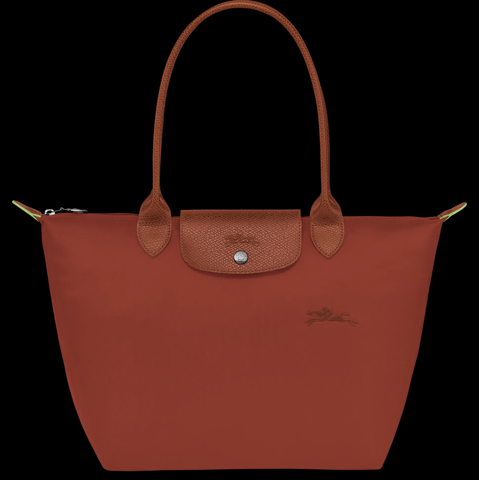 Shop Longchamp Borsa da spalla M Castagna