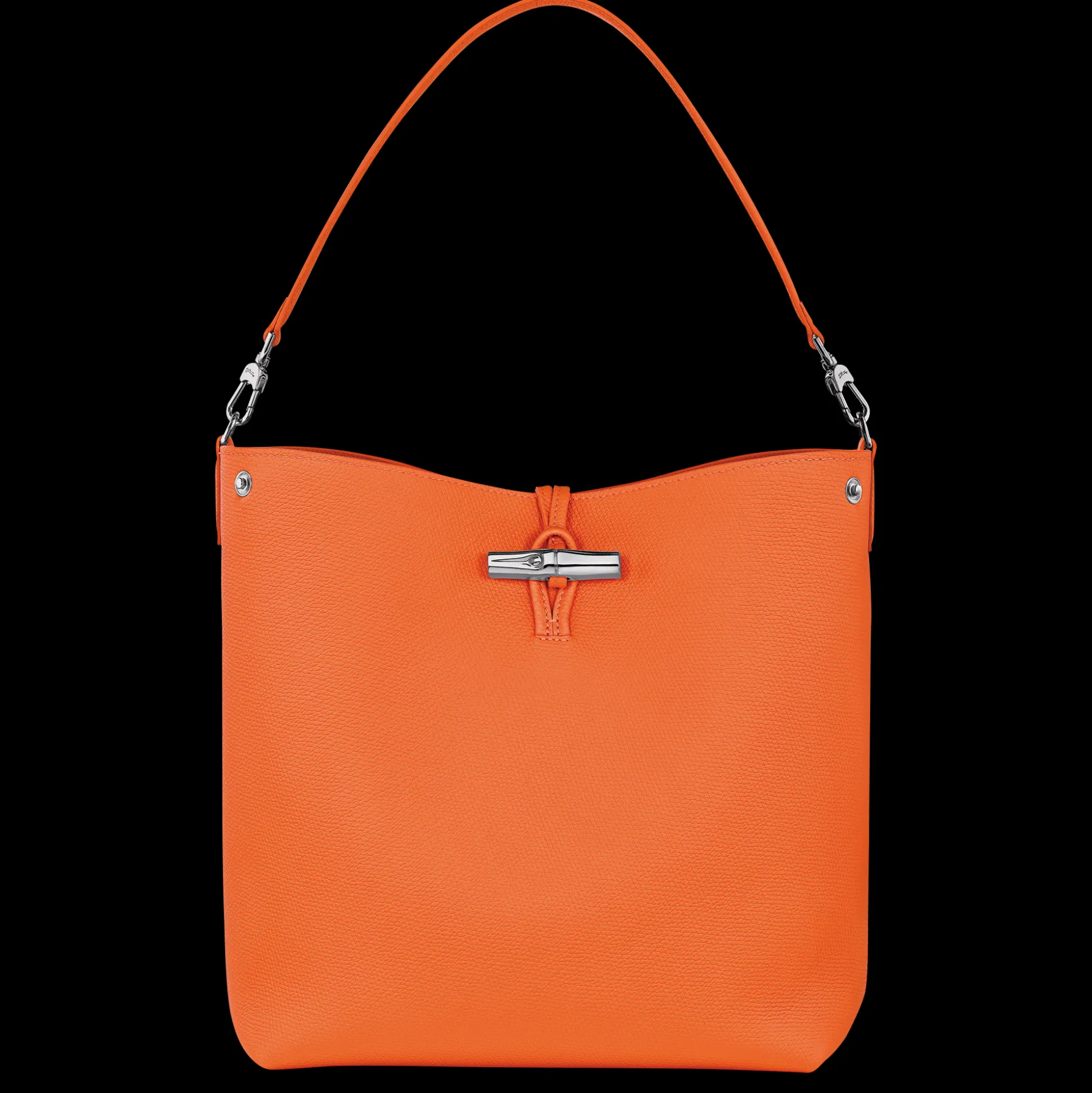 New Longchamp Borsa da spalla M Arancio
