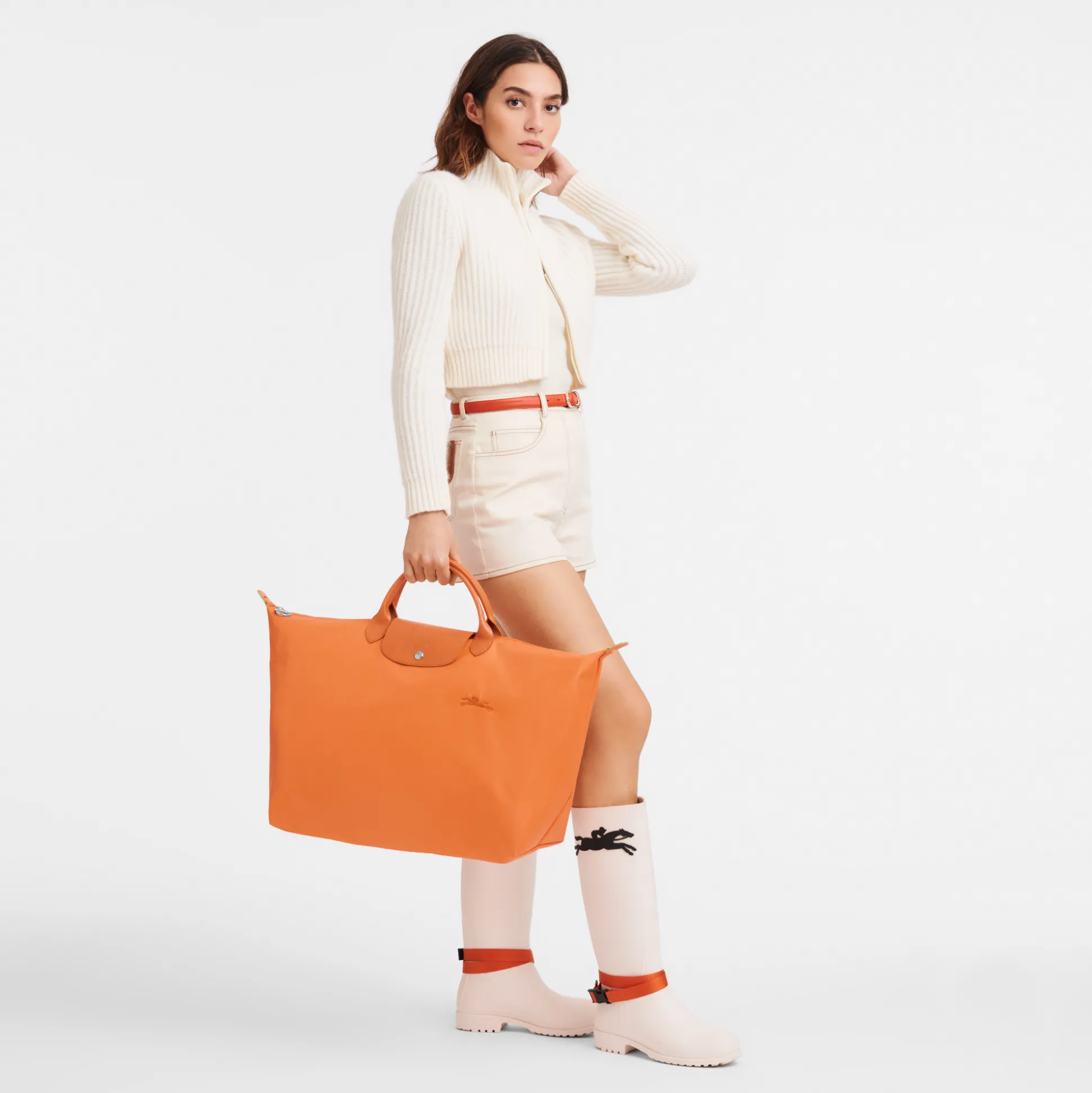 Flash Sale Longchamp Borsa da viaggio L Arancio