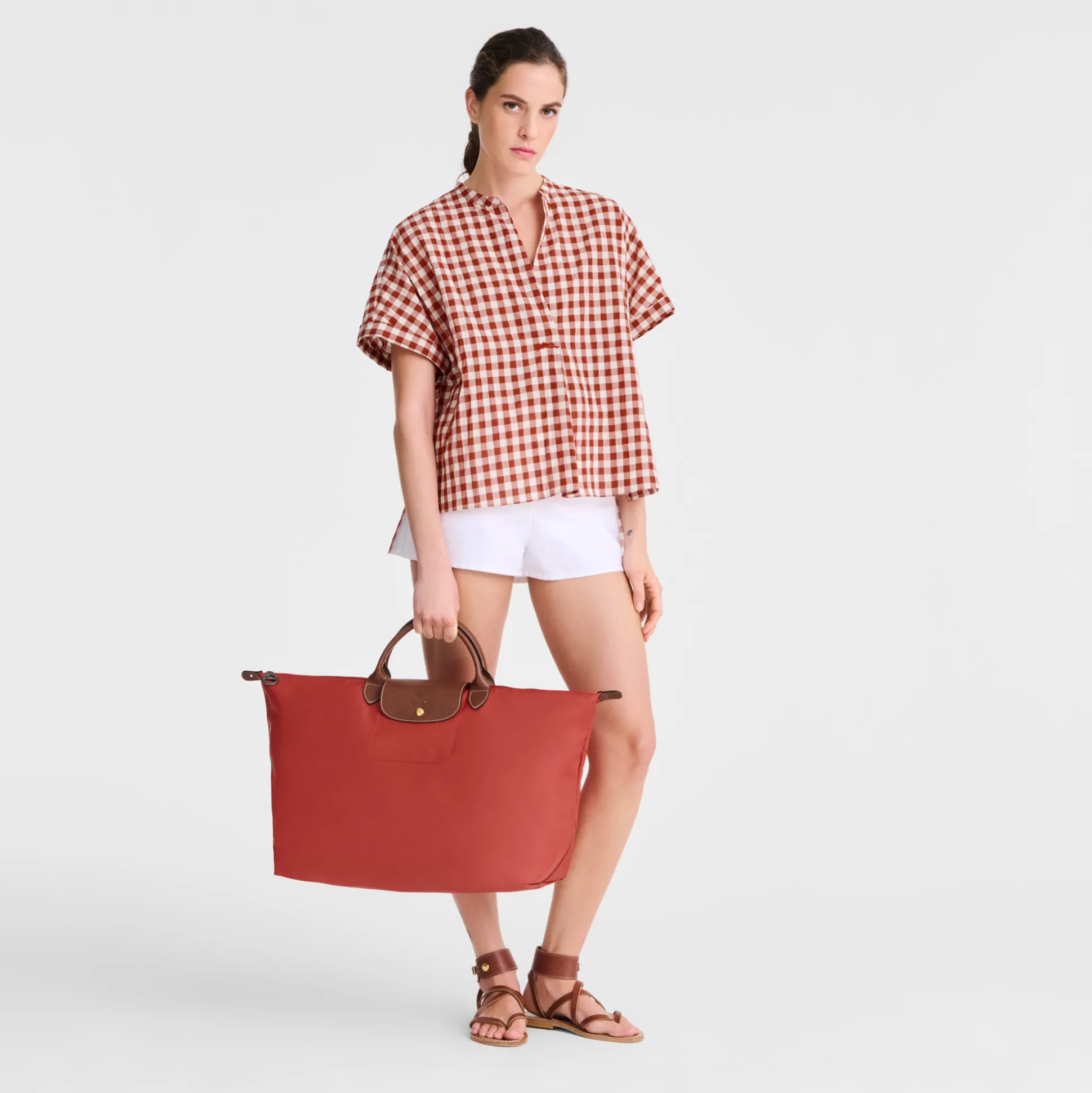 Fashion Longchamp Borsa da viaggio L Pomodoro