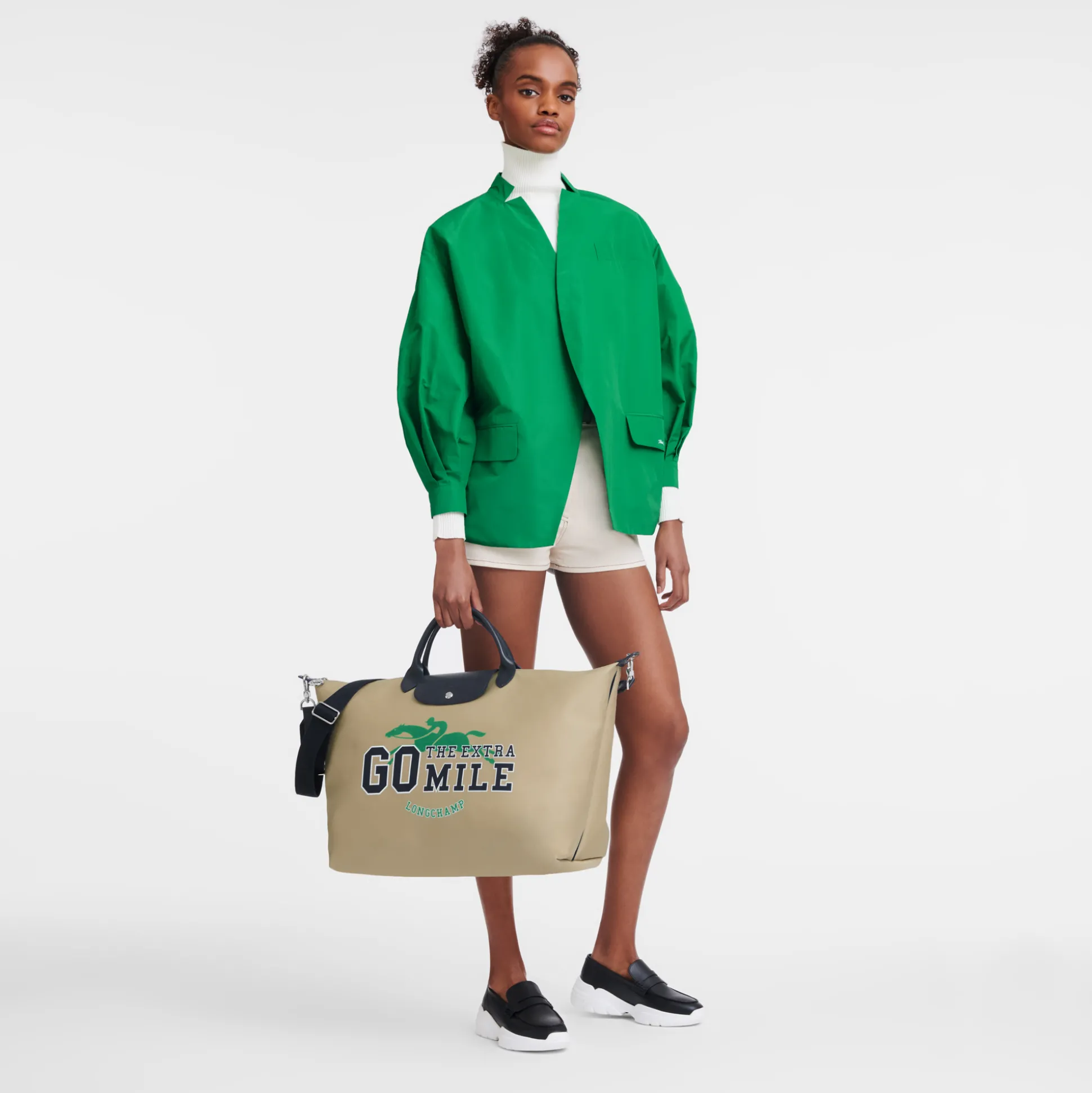 Fashion Longchamp Borsa da viaggio S Beige