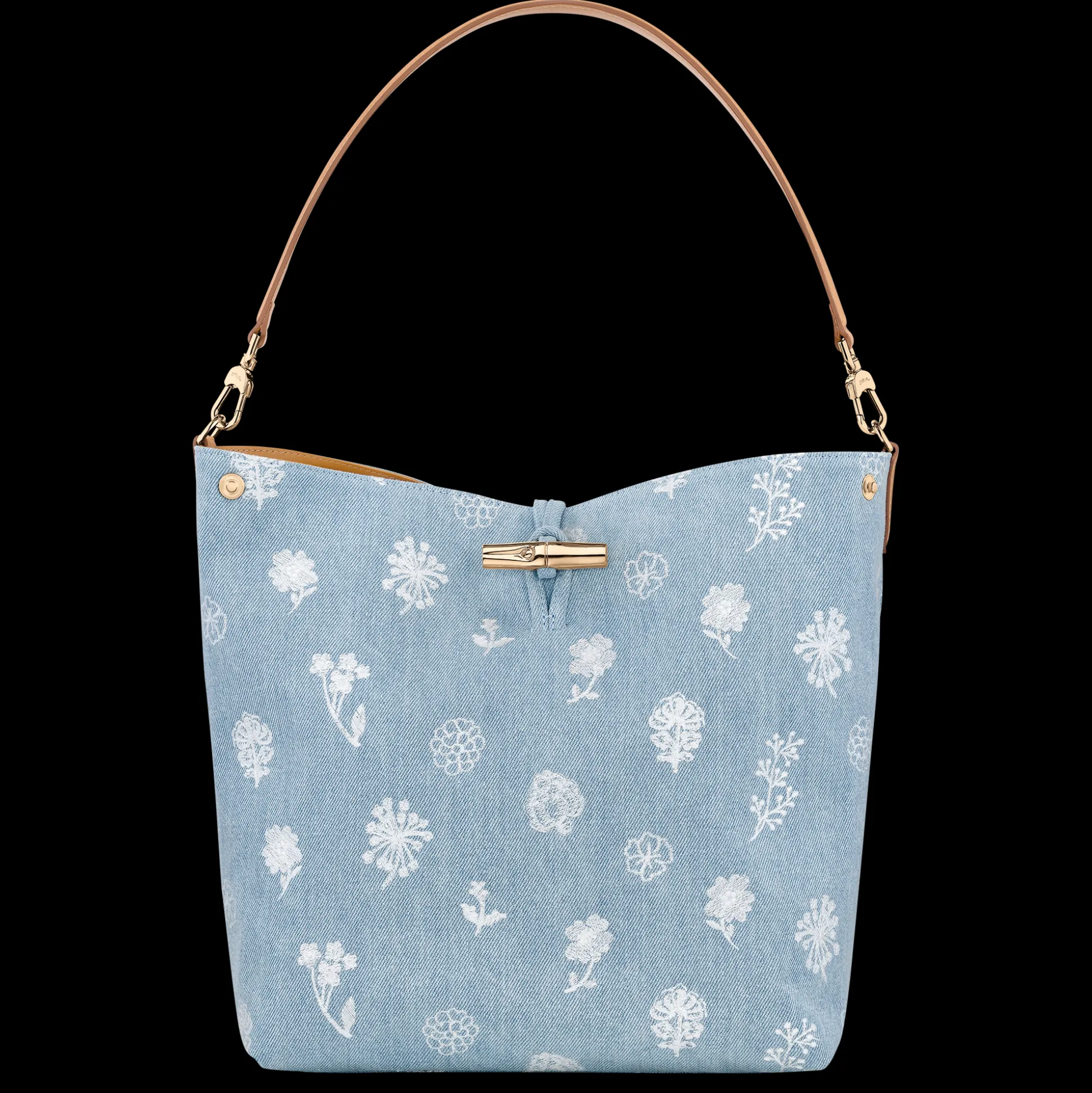Best Sale Longchamp Borsa hobo M Cielo