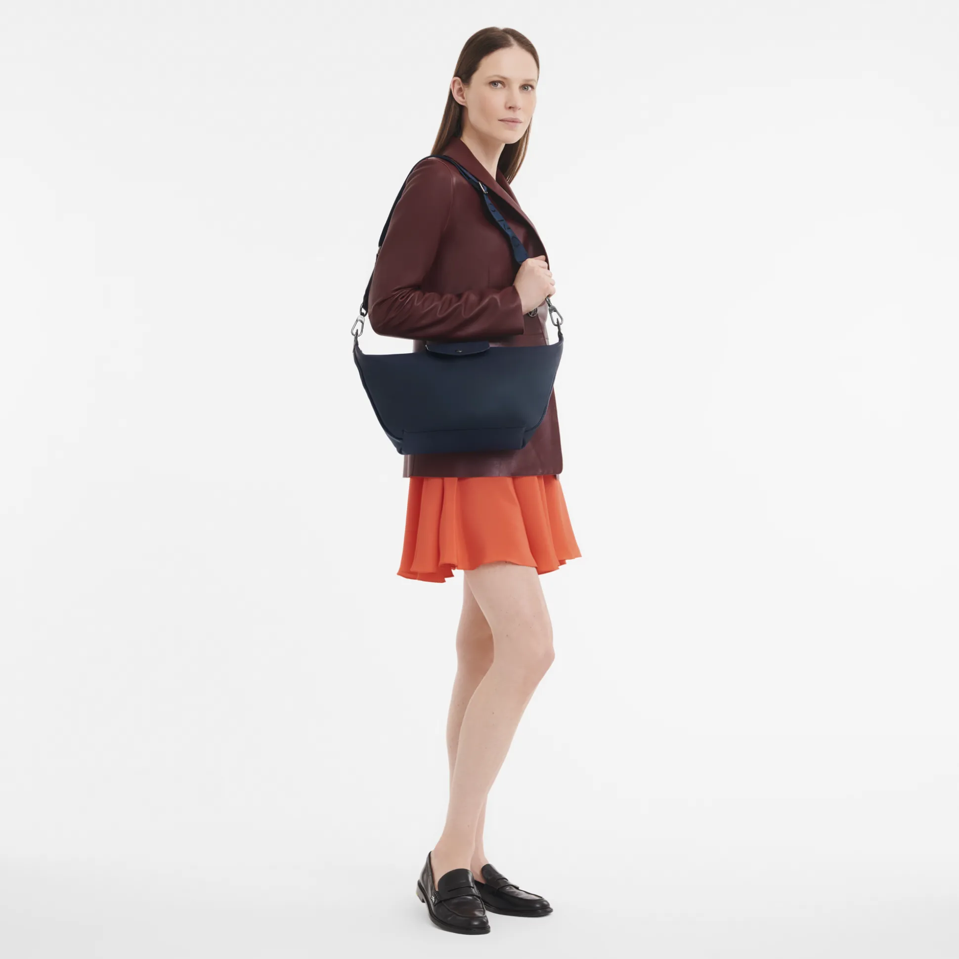 Hot Longchamp Borsa hobo S BluNavy