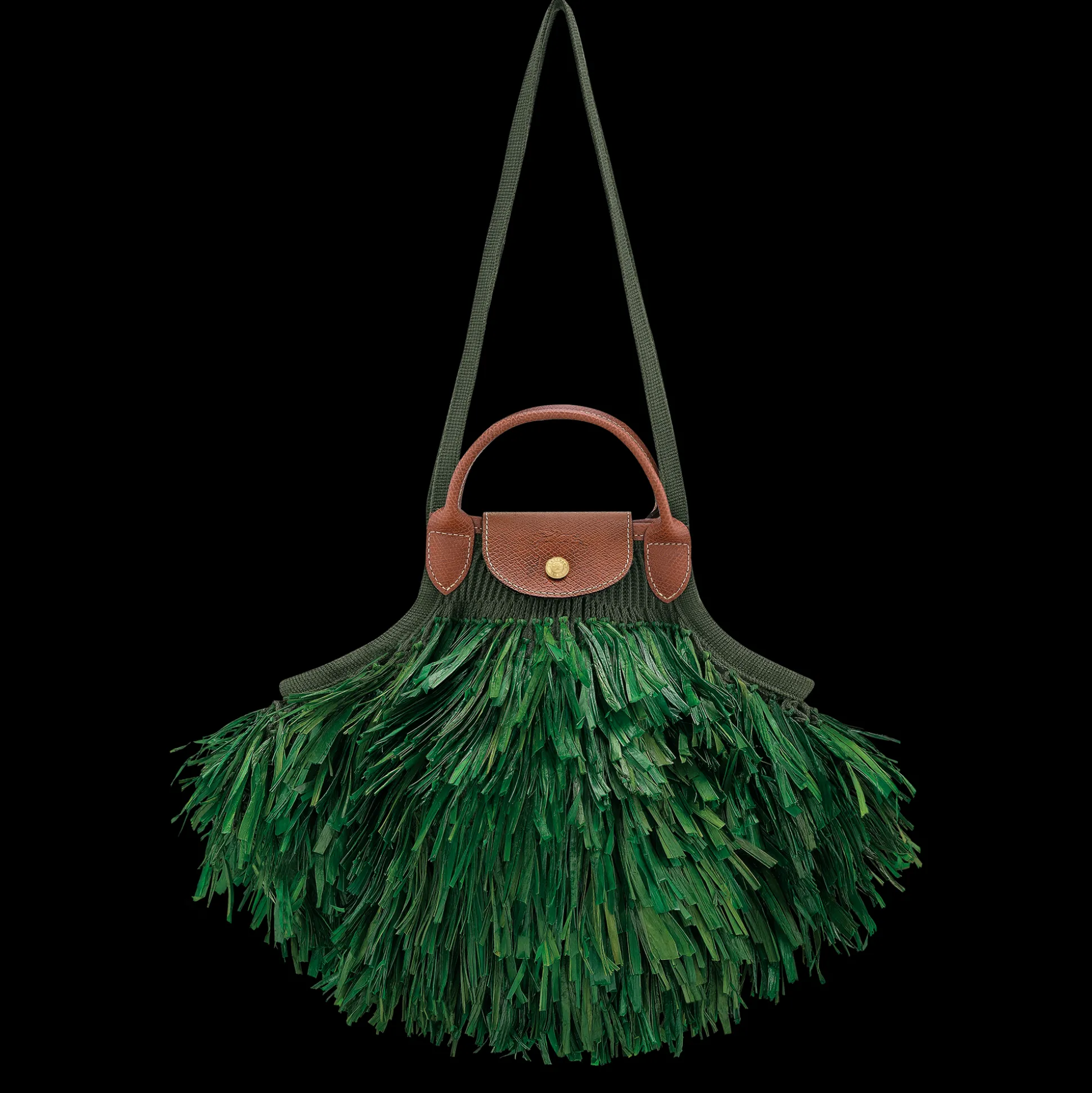 Best Longchamp Borsa in rete L Kaki