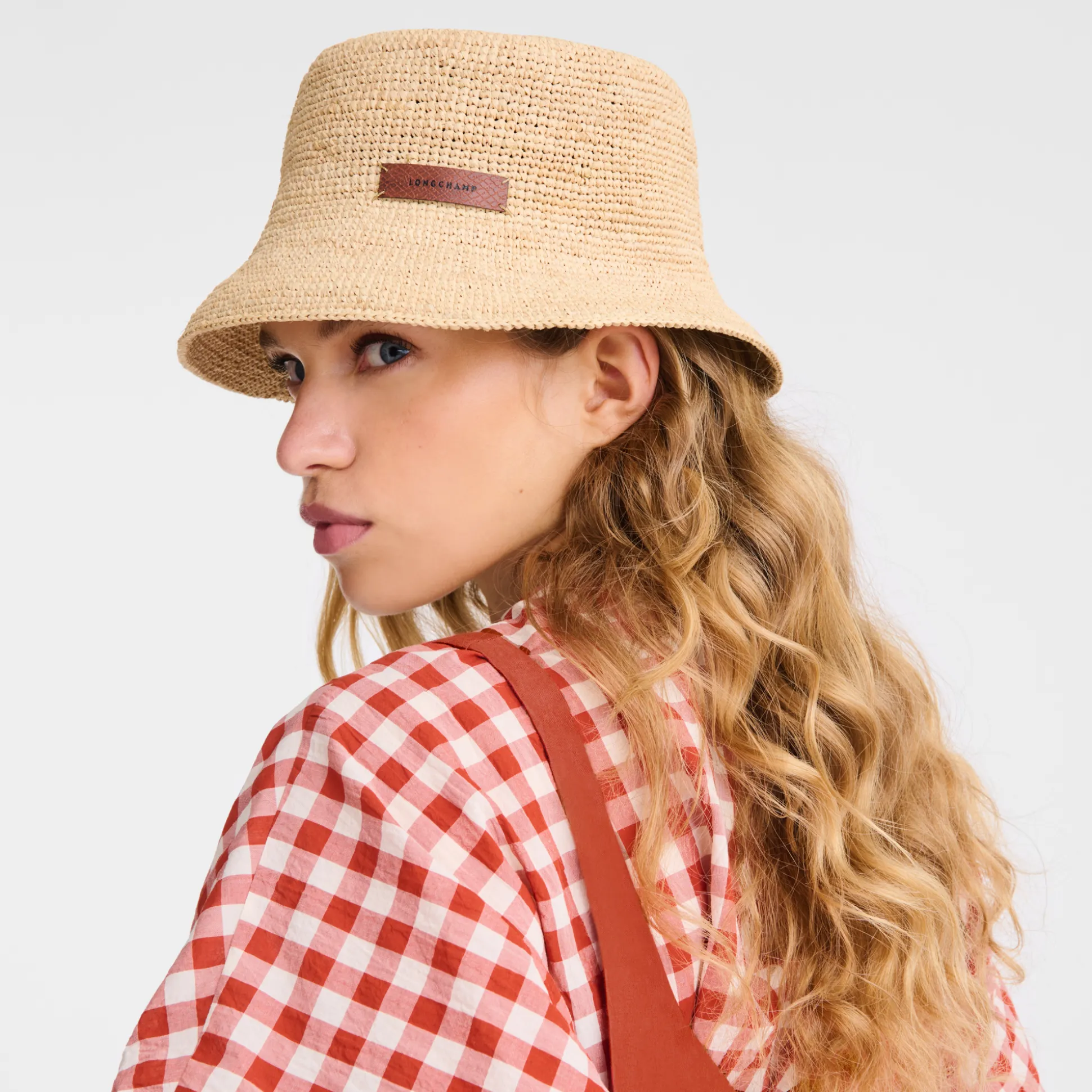 Online Longchamp Bucket Hat Naturale