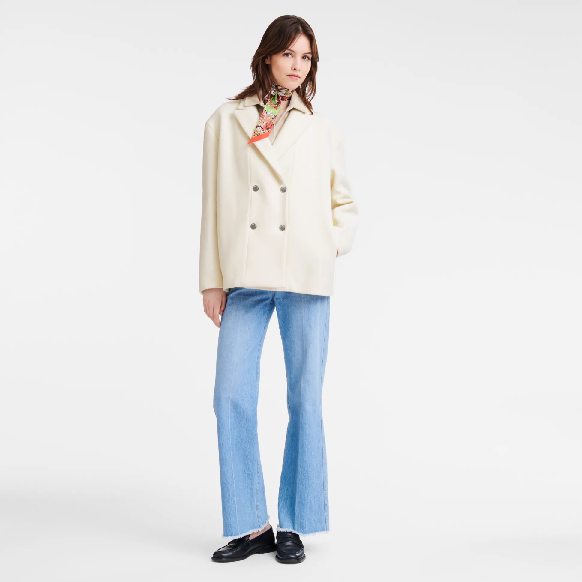 New Longchamp Caban dritto Greggio