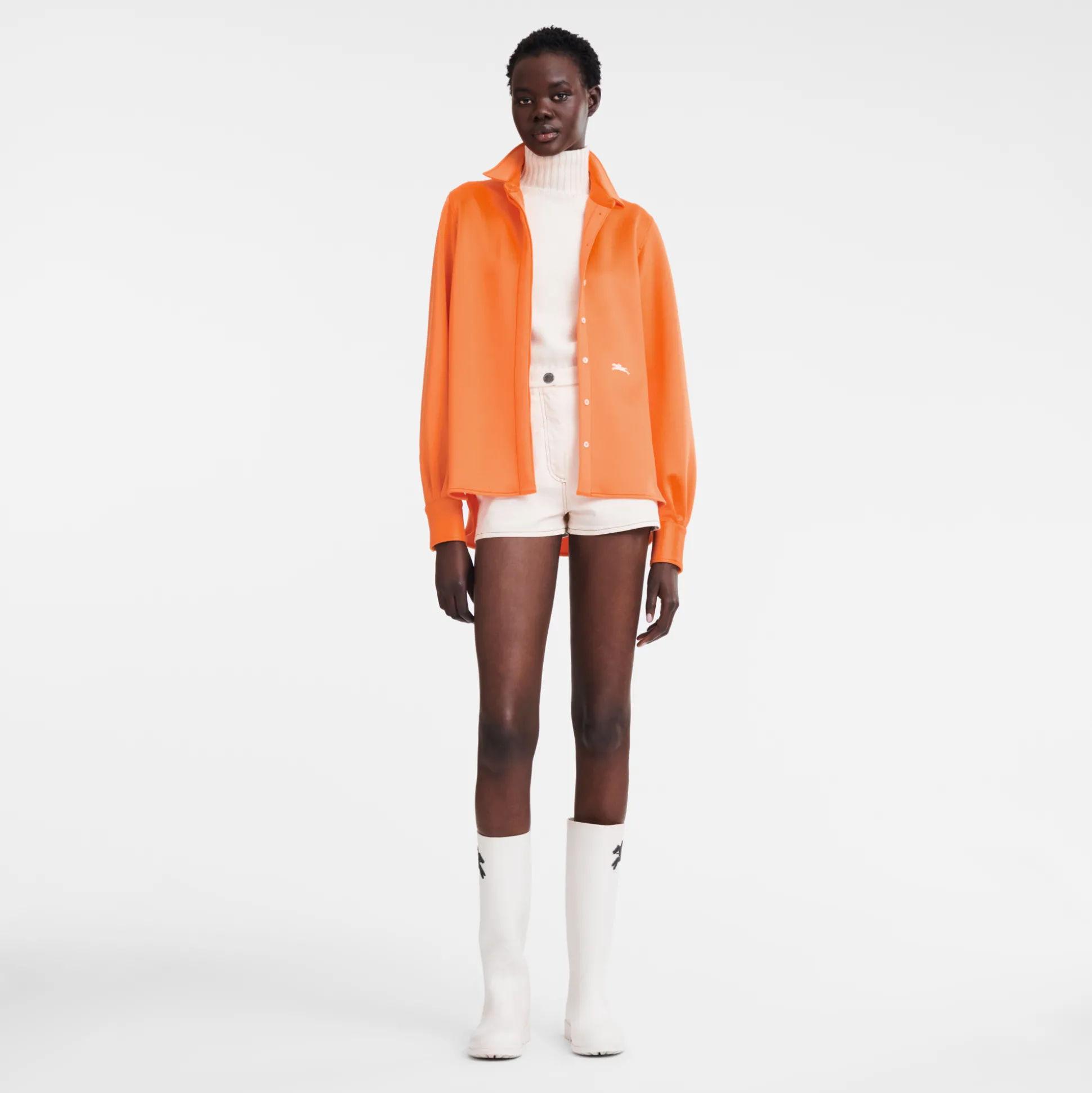 Cheap Longchamp Camicia Arancio