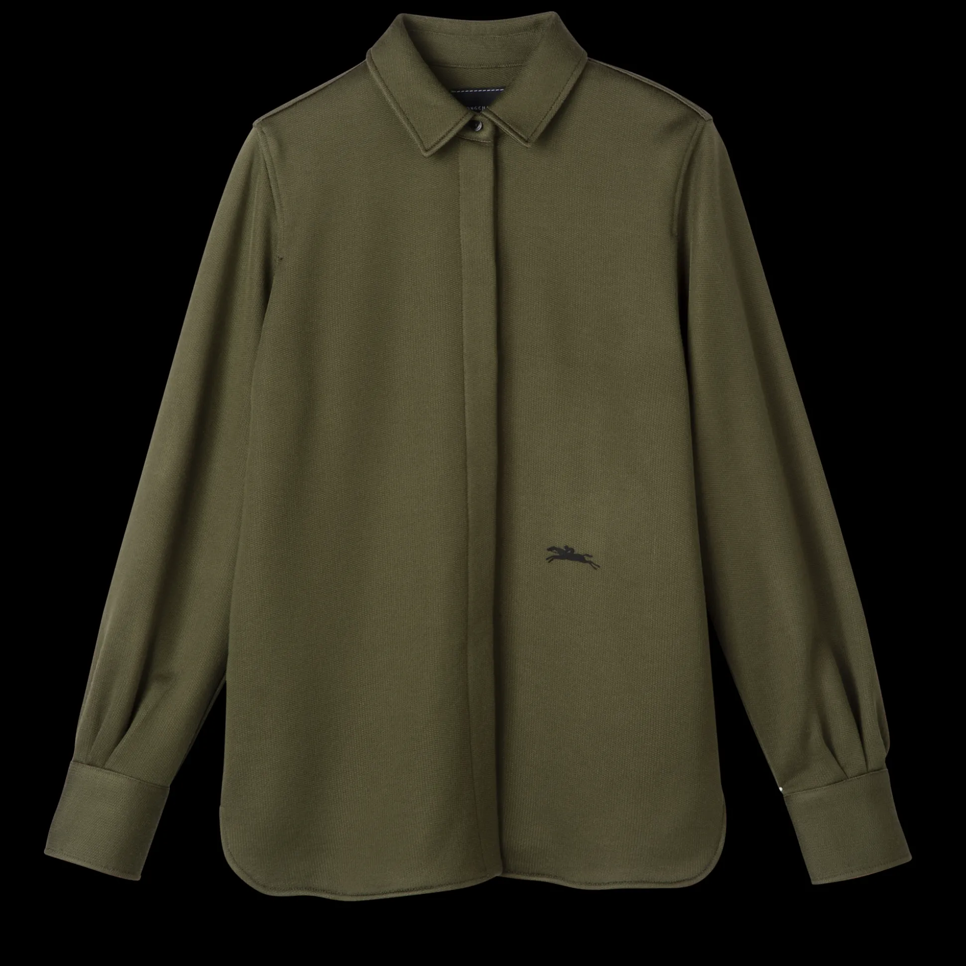 Online Longchamp Camicia dritta Kaki