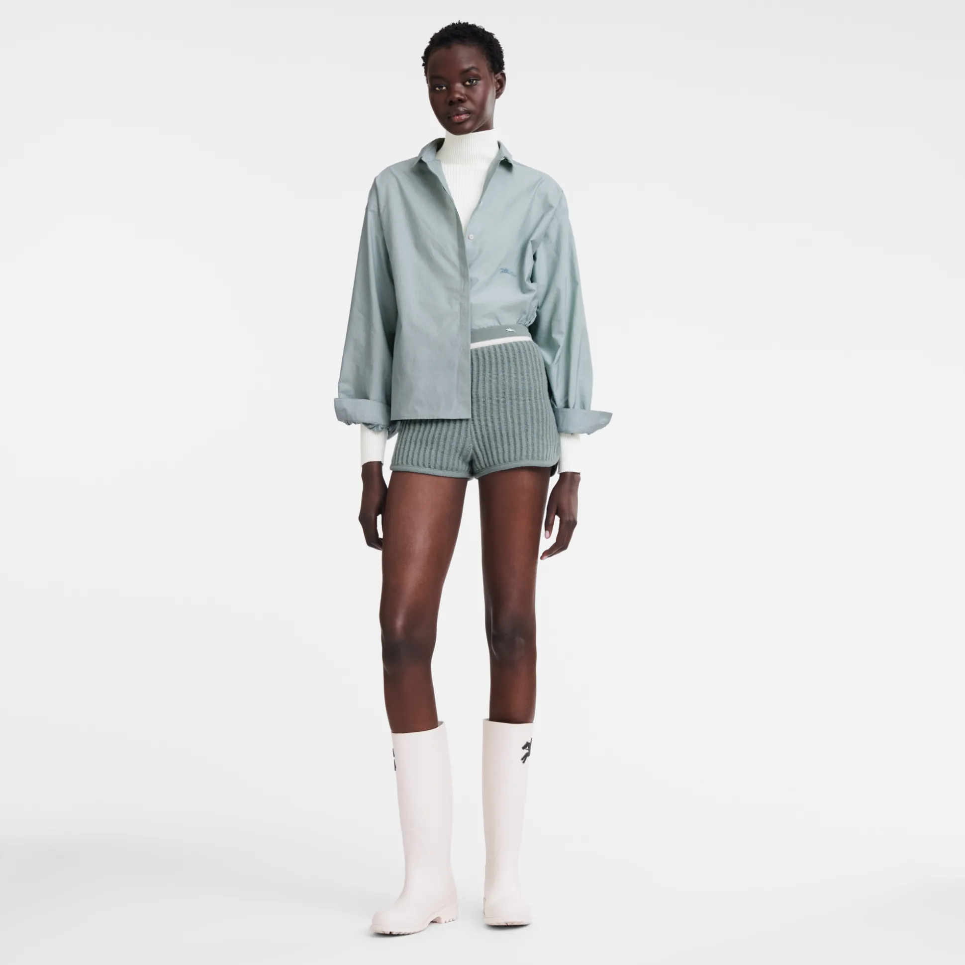 Cheap Longchamp Camicia dritta VerdePallido