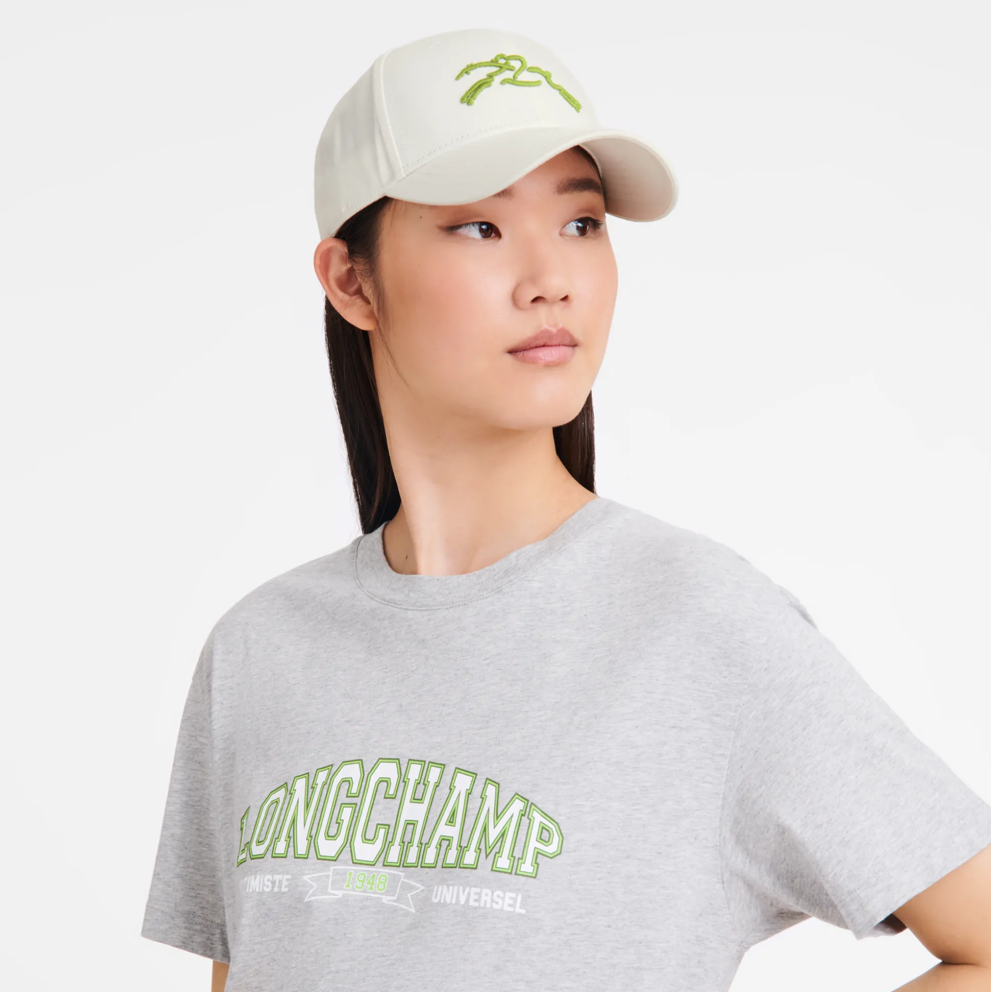 Cheap Longchamp Cappuccio solido Bianco