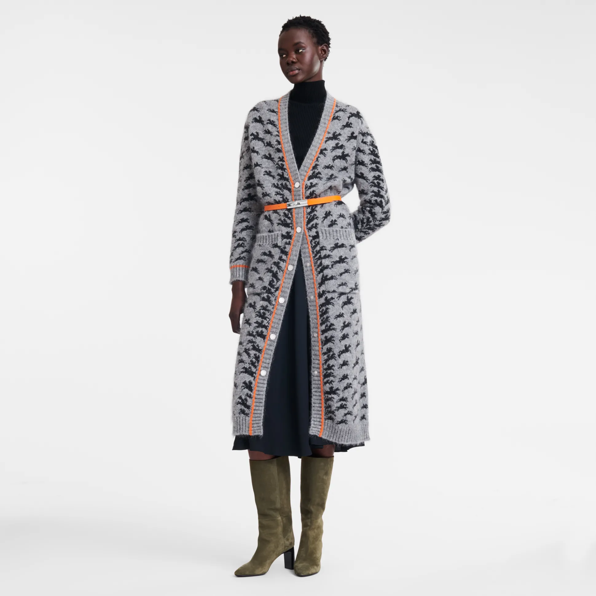 Hot Longchamp Cardigan lungo Grigio