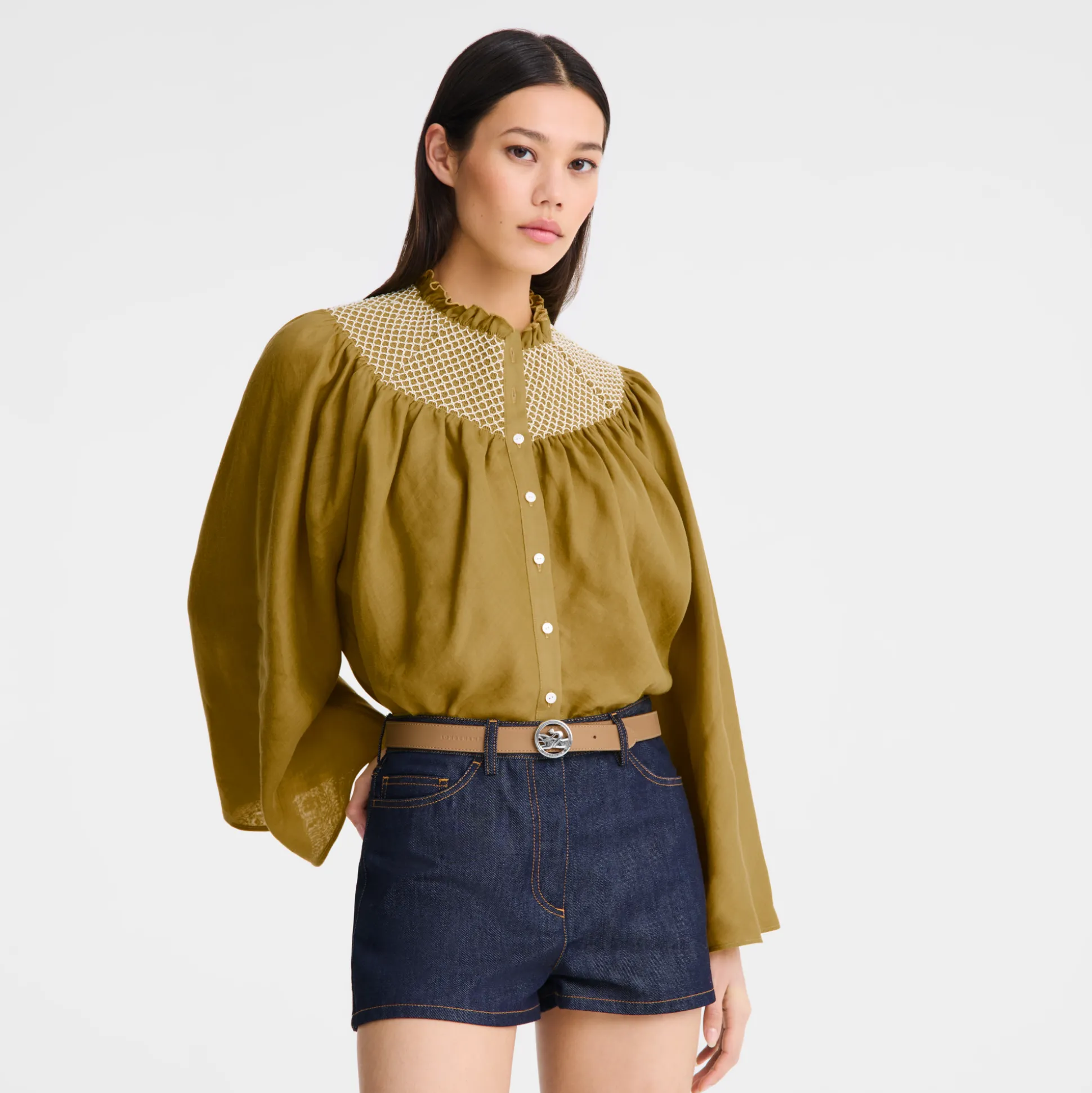 Best Sale Longchamp Cintura da donna La Médaille Pelle - Seme