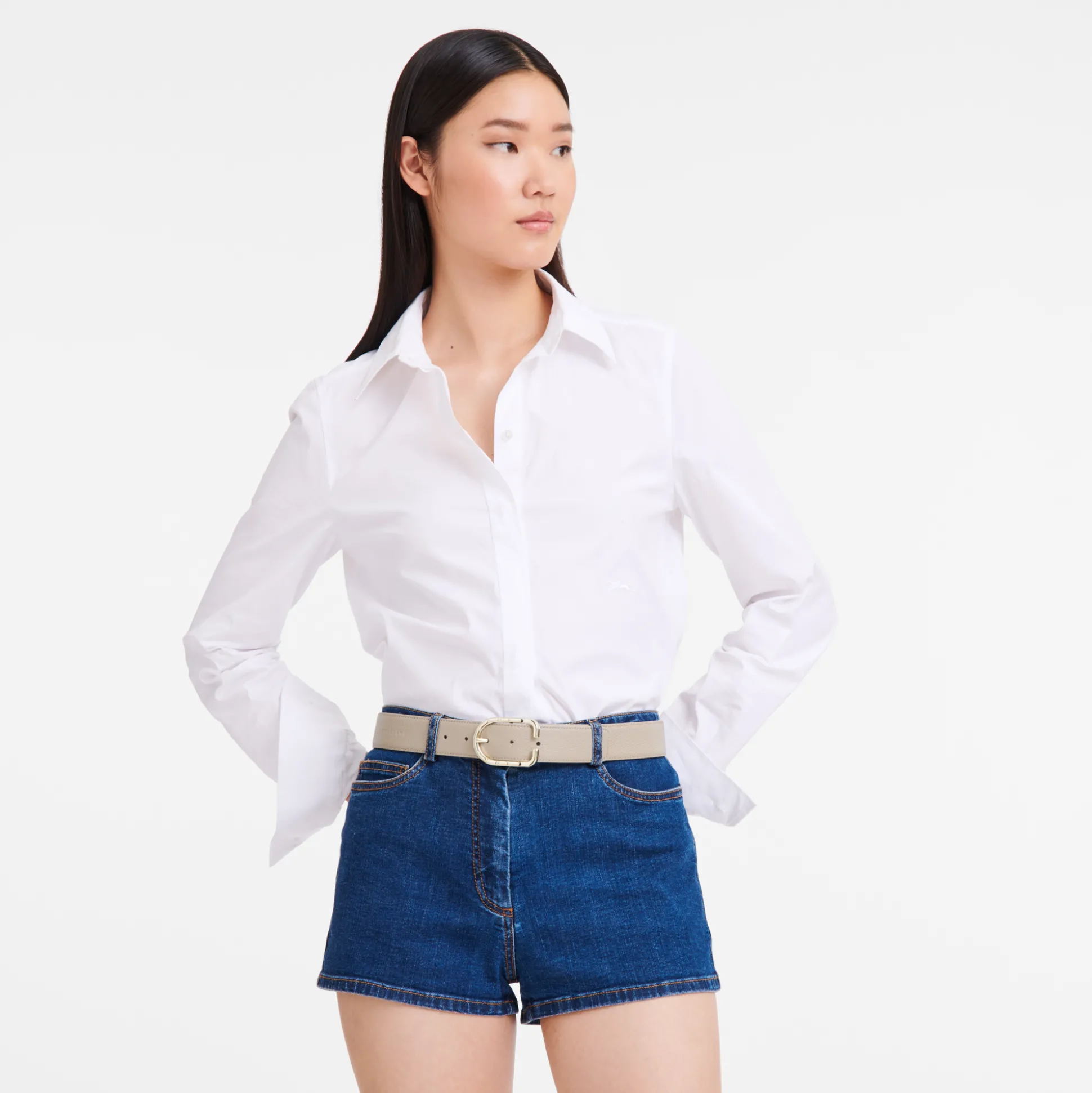 Cheap Longchamp Cintura da donna Le Foulonné Pelle - Tortora