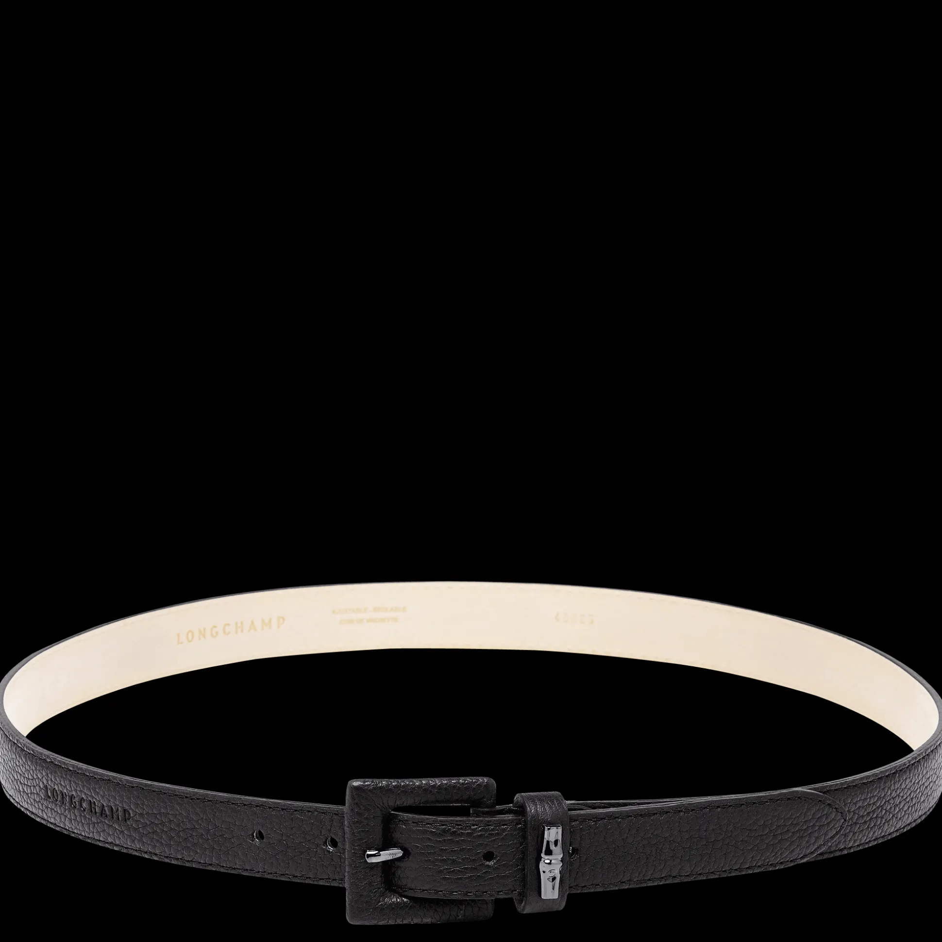 Sale Longchamp Cintura da donna Le Roseau Essential Pelle - Nero