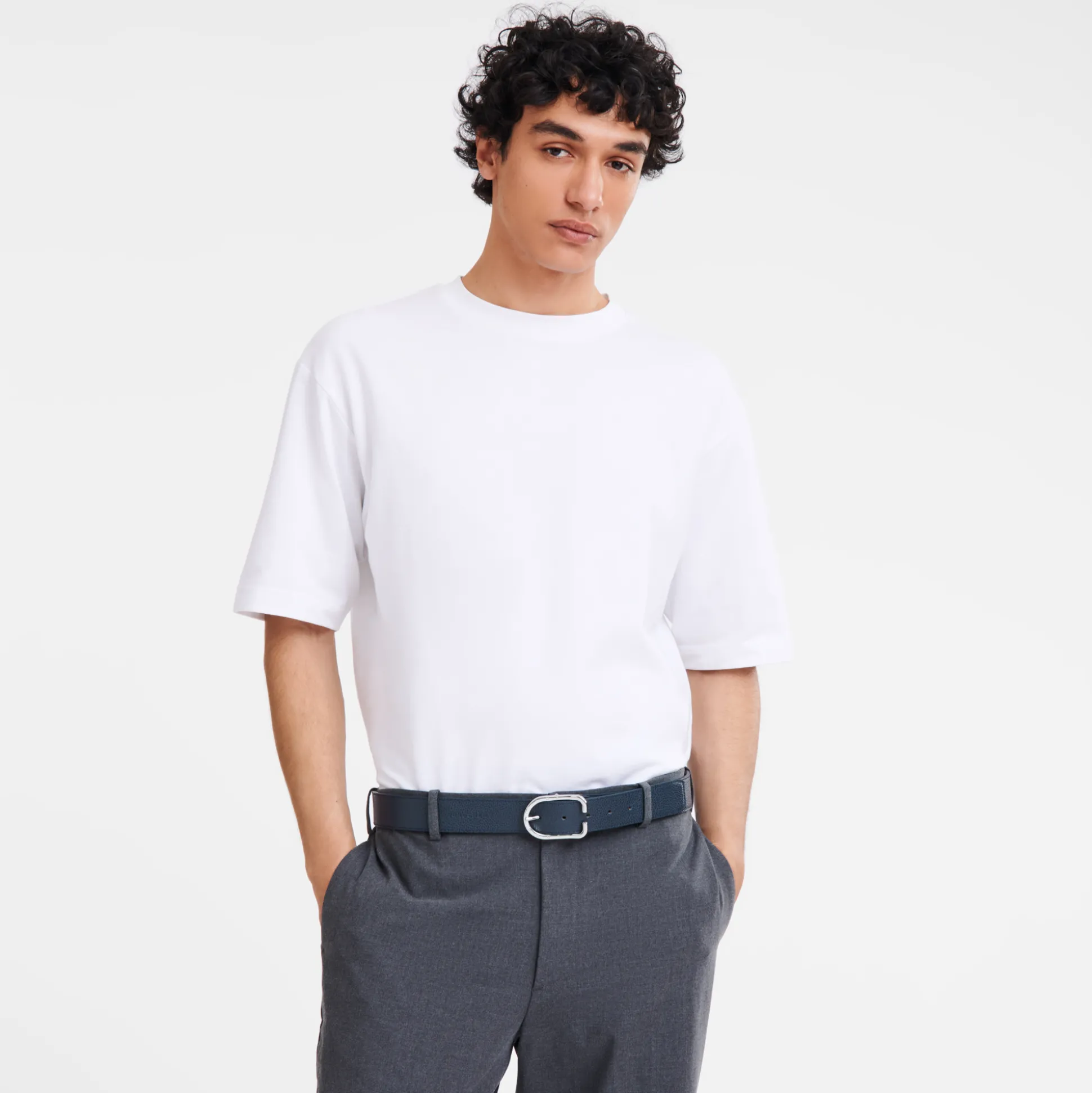 Clearance Longchamp Cintura da uomo BluNavy