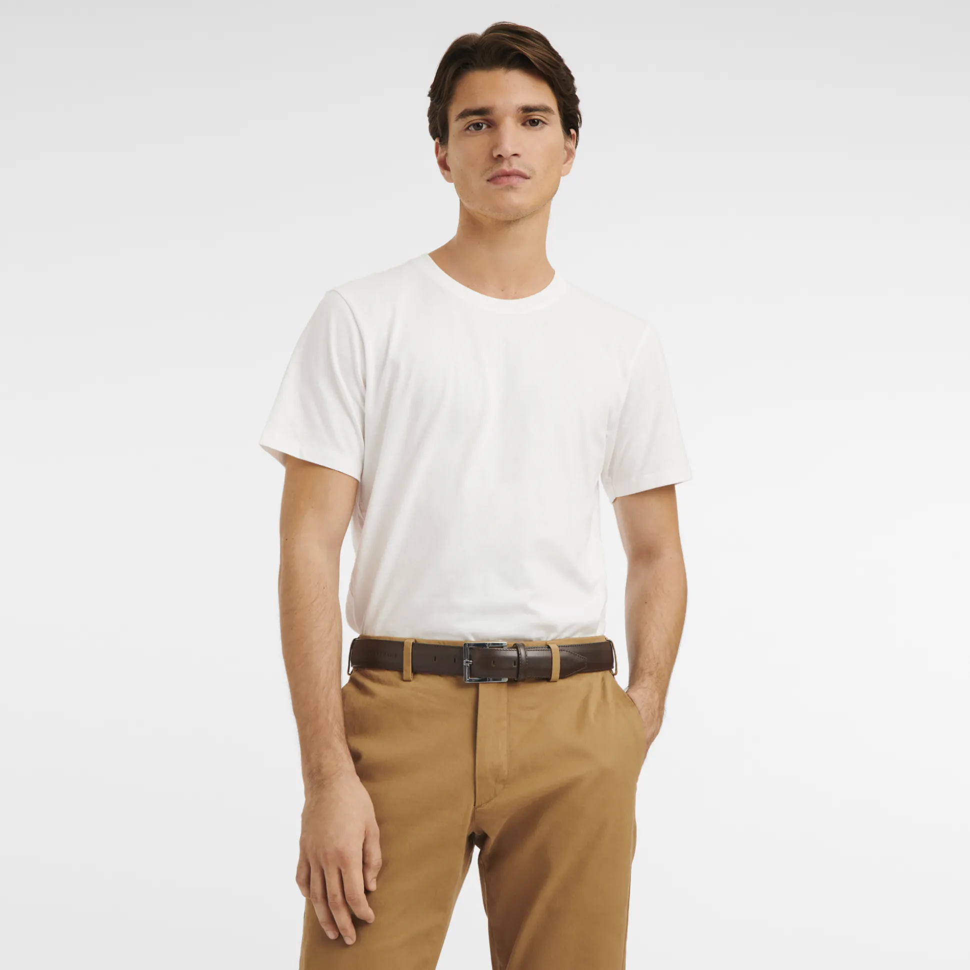 Cheap Longchamp Cintura da uomo Moka