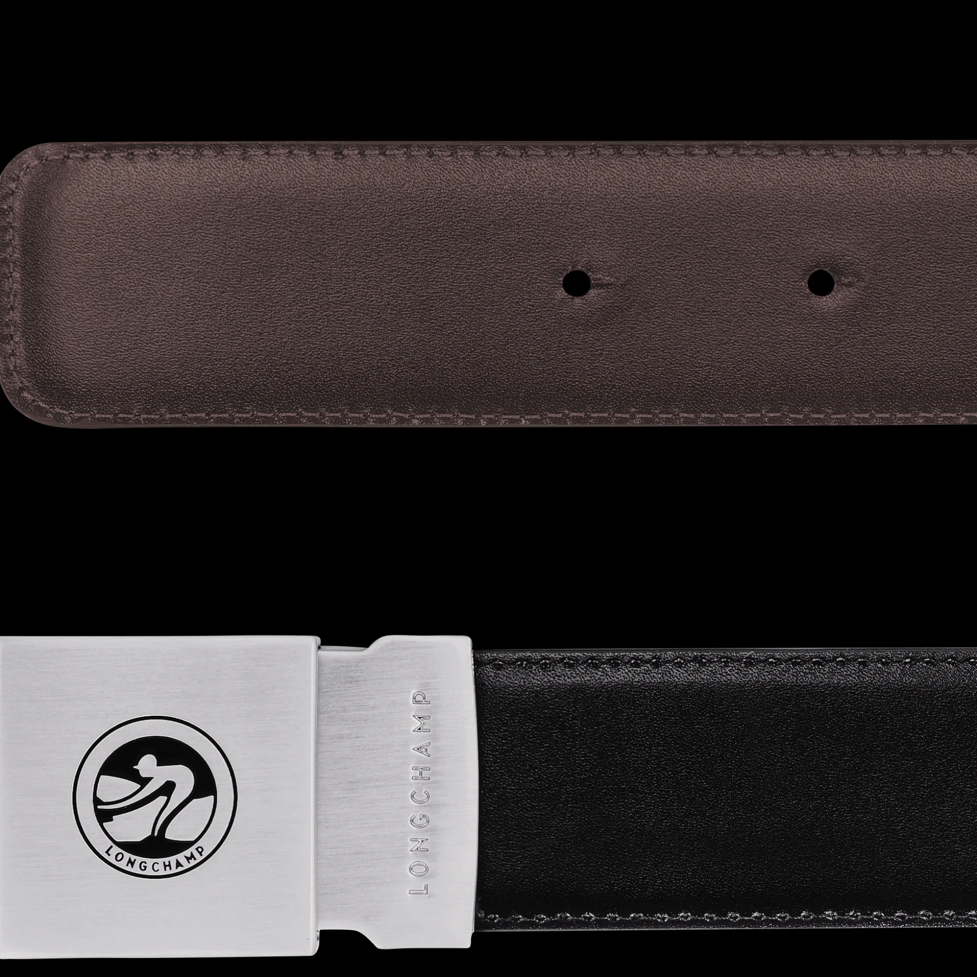 Hot Longchamp Cintura da uomo Nero/Moka