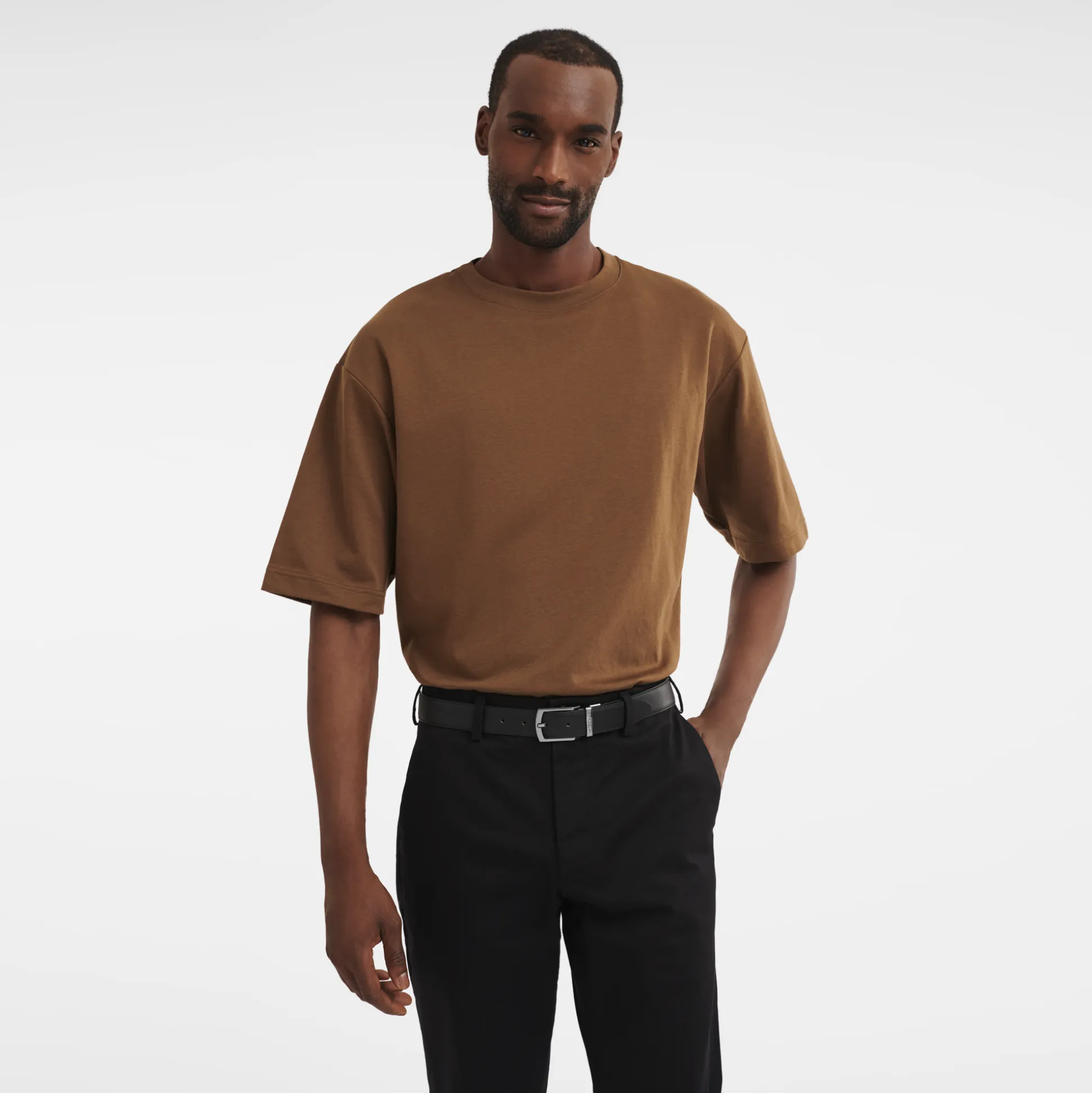 cintura_da_uomo_3-5.webp Online Longchamp Cintura da uomo Nero/Moka