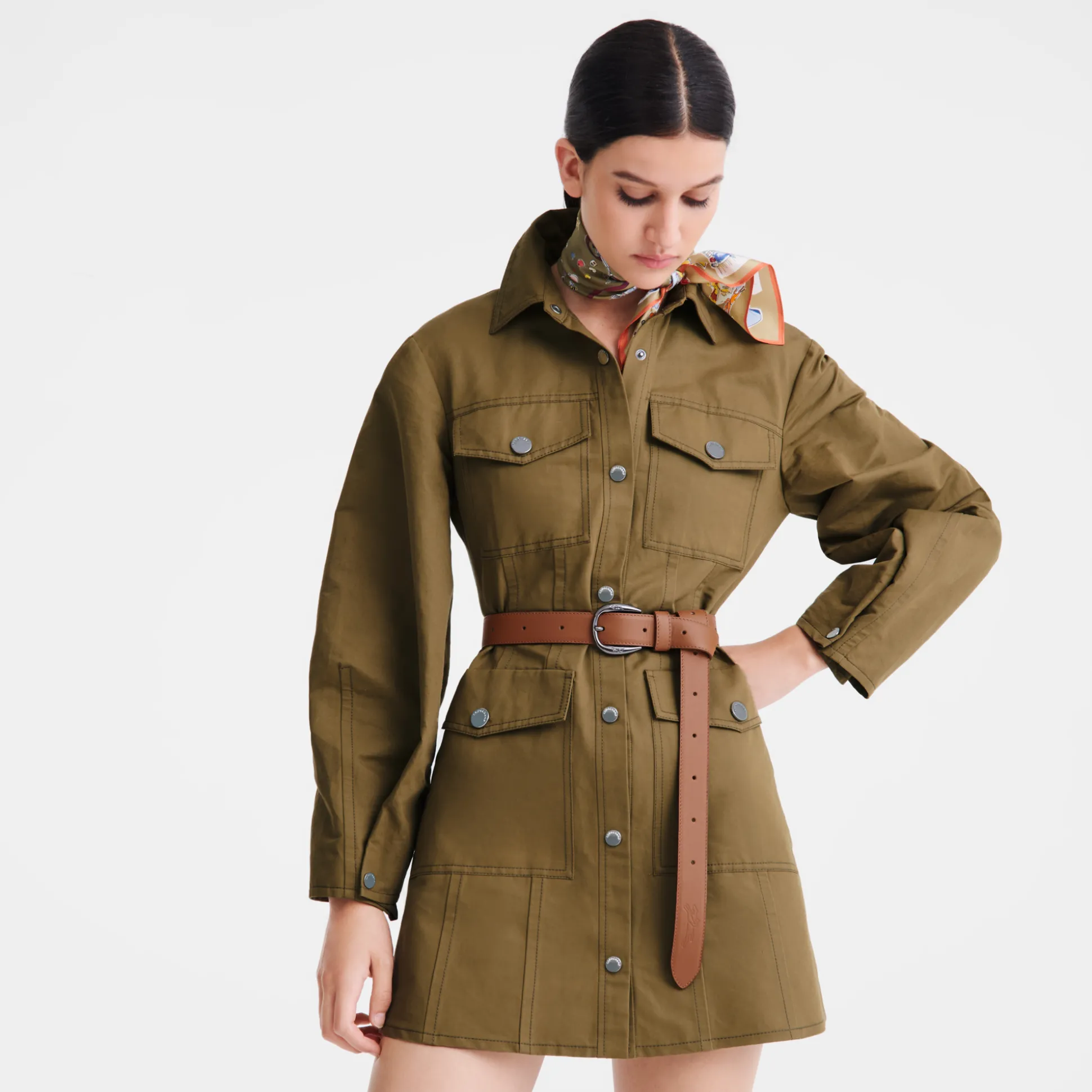 Sale Longchamp Cinturón de mujer Cognac