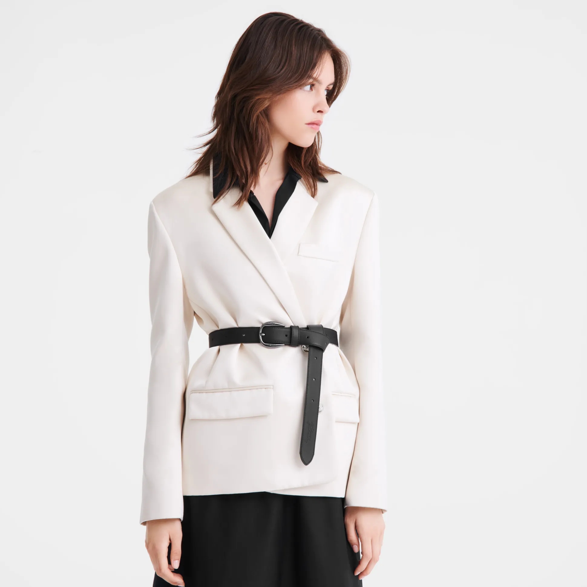 Cheap Longchamp Cinturón de mujer Nero