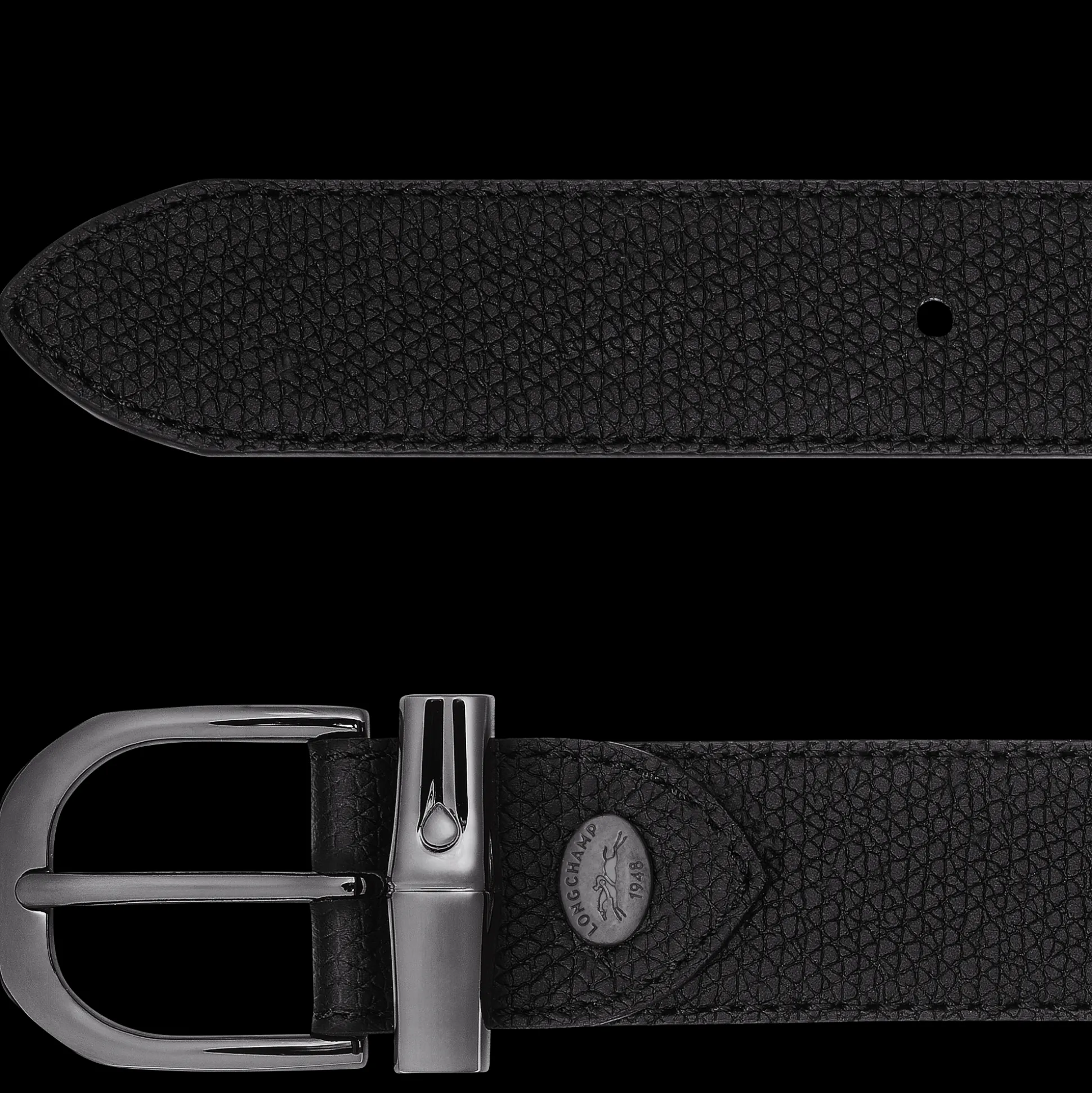 cinturn_de_mujer_le_roseau_pelle__nero_2.webp Sale Longchamp Cinturón de mujer Le Roseau Pelle - Nero