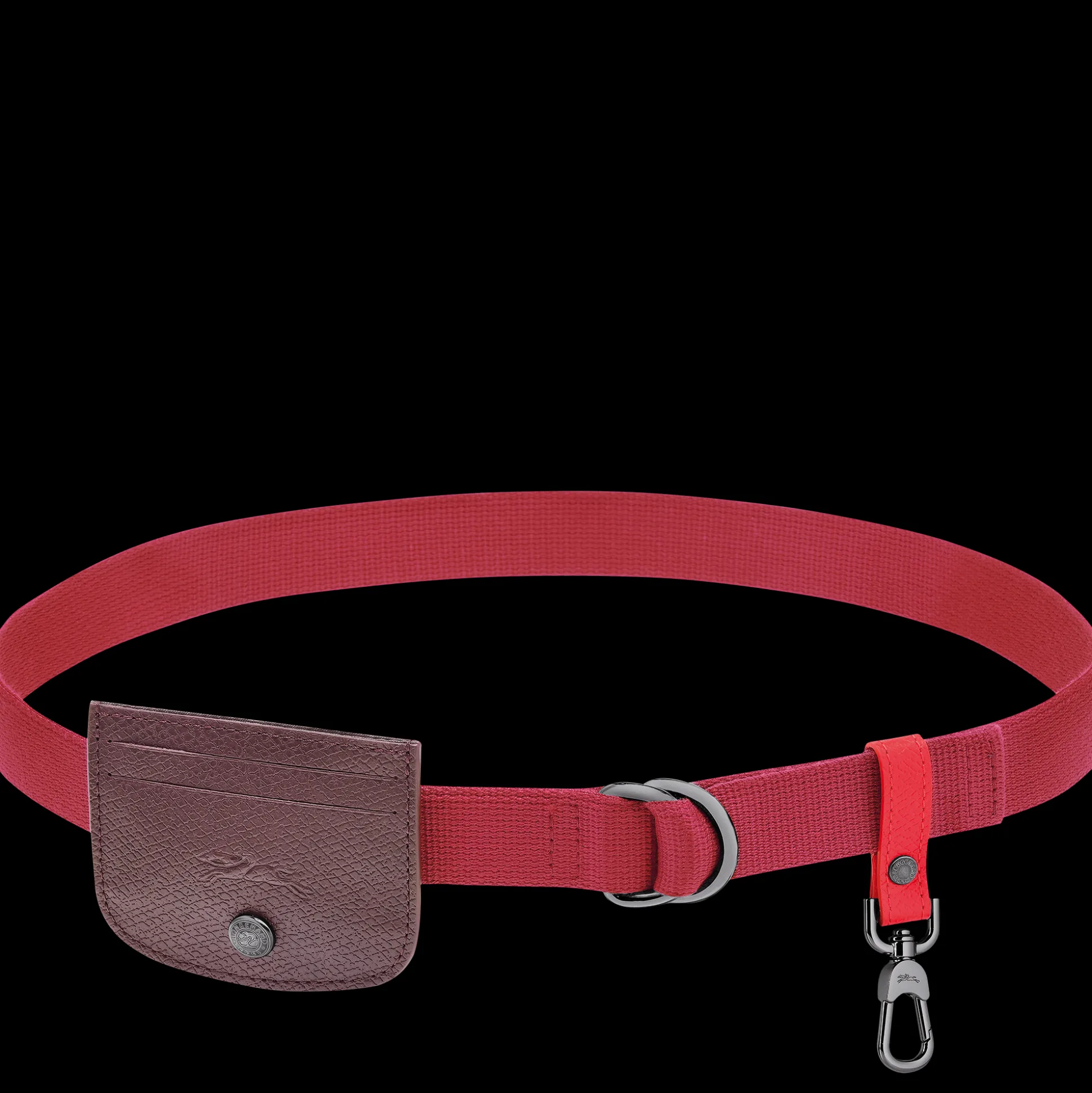 Best Sale Longchamp Cinturón de mujer Re-play Ceinture Tela - Barbabietola