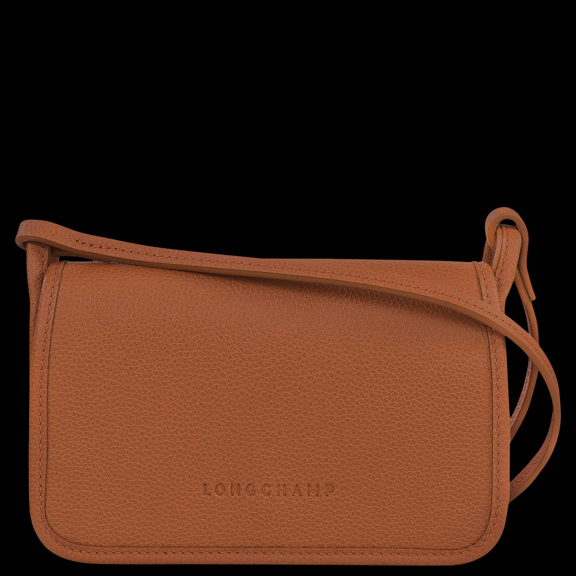 Hot Longchamp Clutch XS Le Foulonné Pelle - Caramello