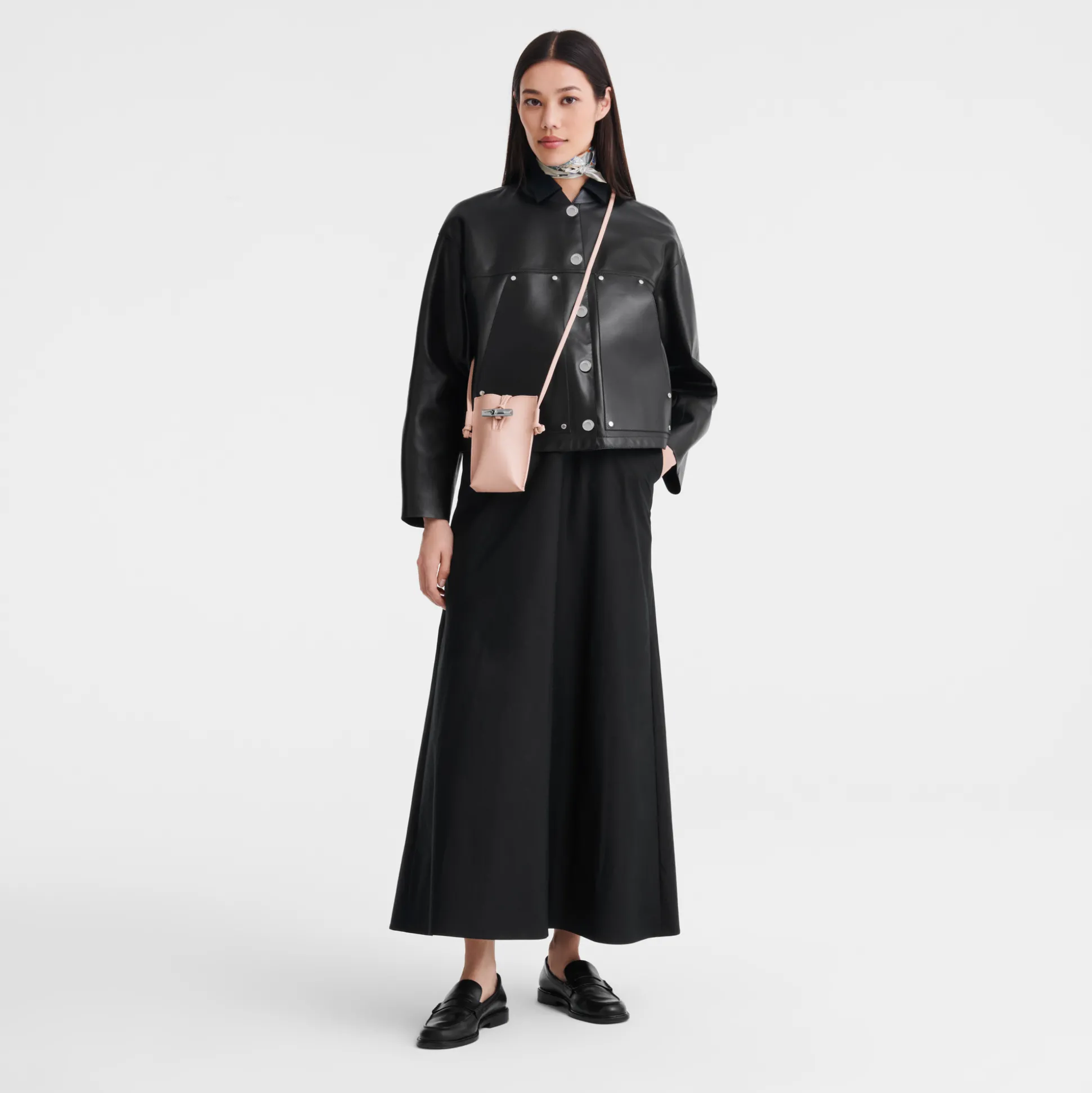 Best Longchamp Custodia per cellulare con laccio in cuoio Ballerina