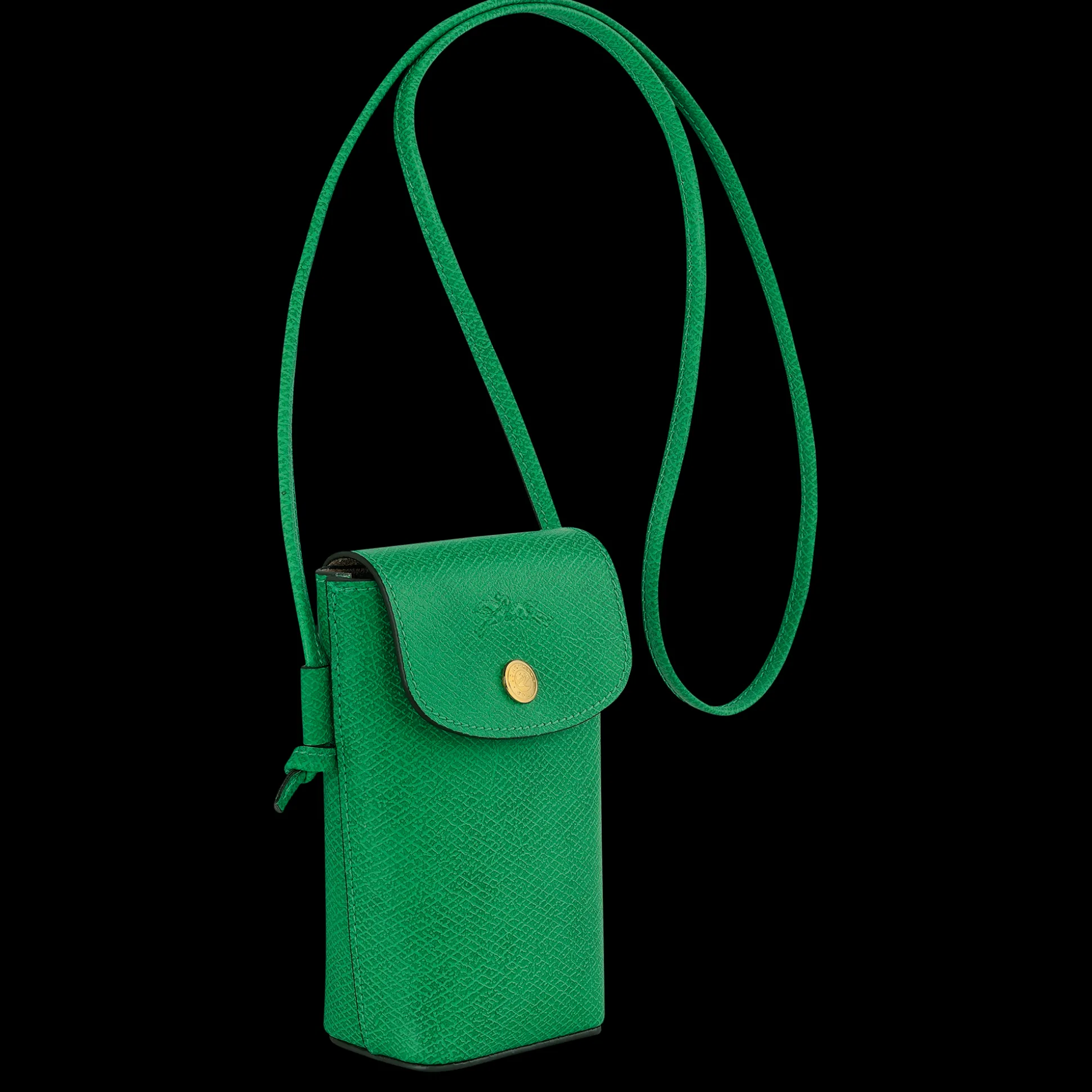 custodia_per_cellulare_con_laccio_in_cuoio_2-15.webp Flash Sale Longchamp Custodia per cellulare con laccio in cuoio Verde