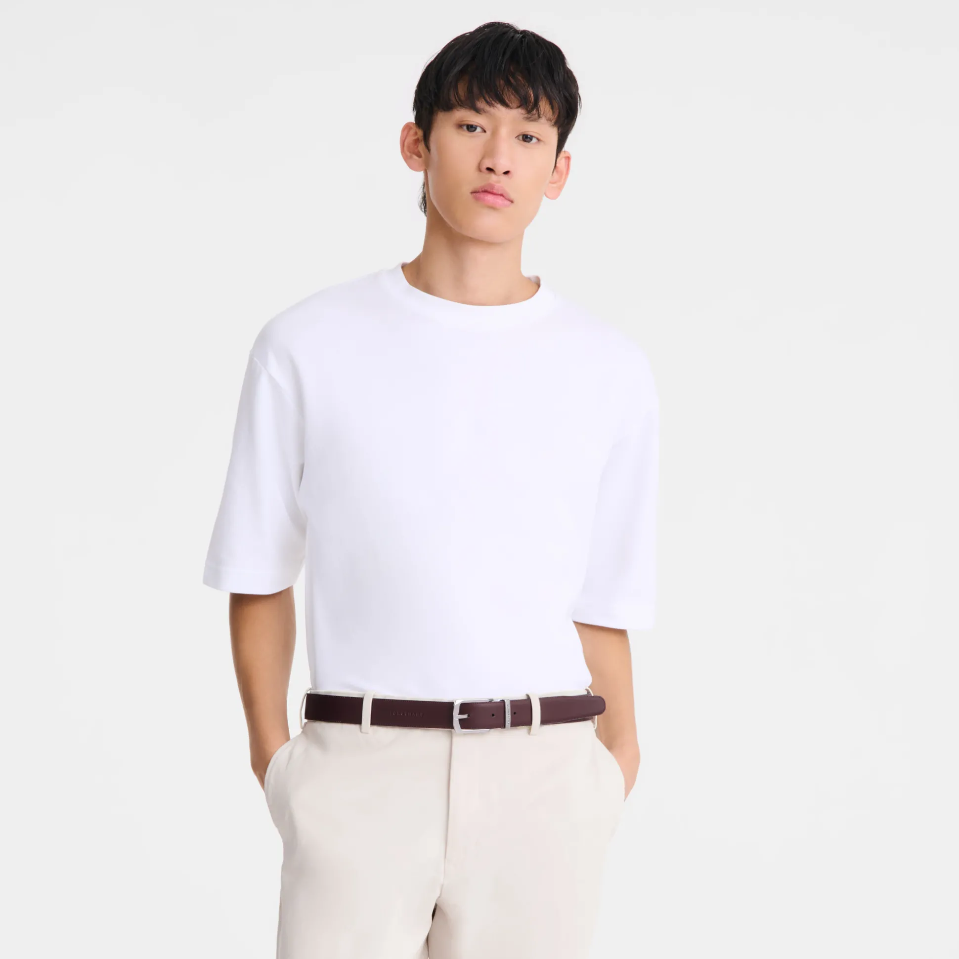 Cheap Longchamp Delta Box Pelle - Marine/Bordeaux