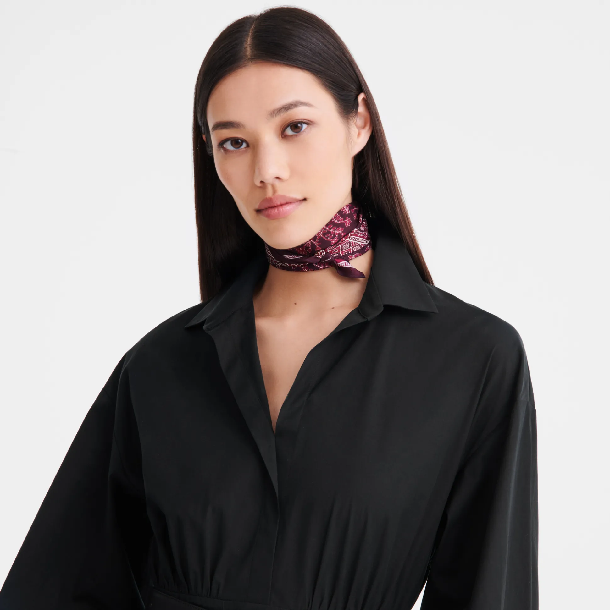 Discount Longchamp Foulard di seta 50 Albero della vita OTHER - Melanzana