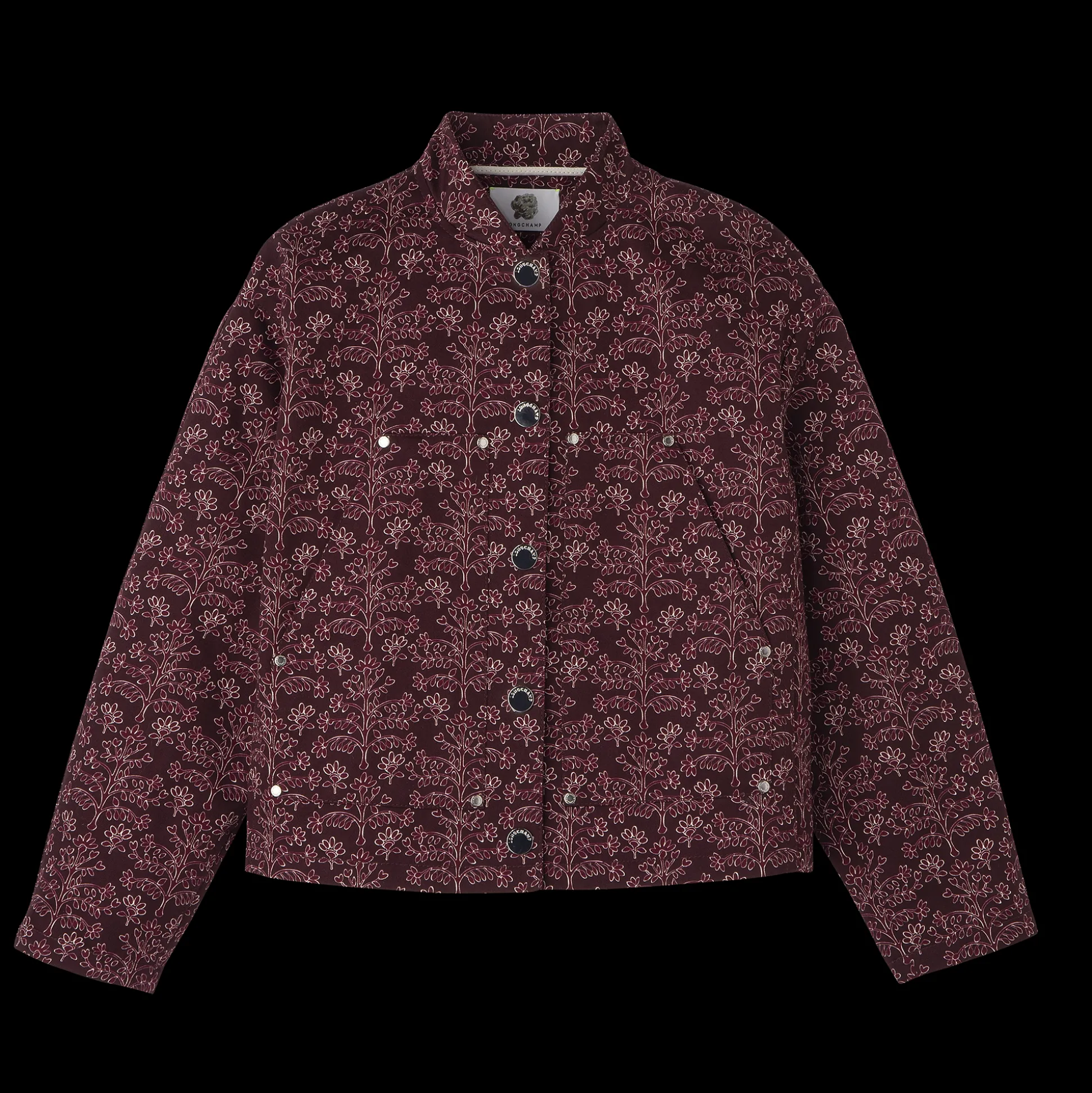 Shop Longchamp Giacca Melanzana