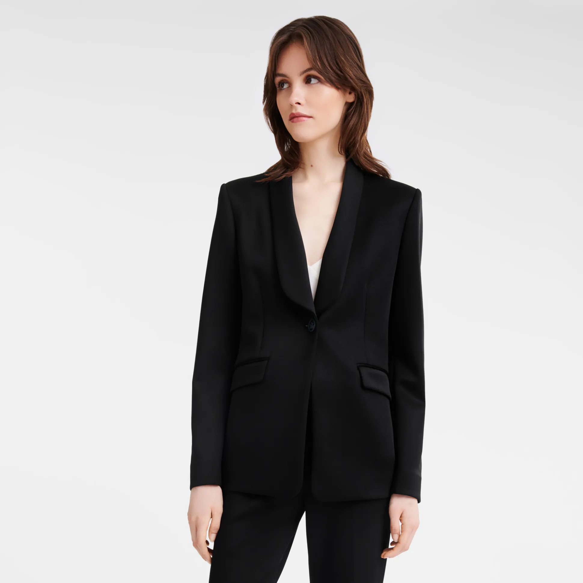 giacca_aderente_3.webp Cheap Longchamp Giacca aderente Nero