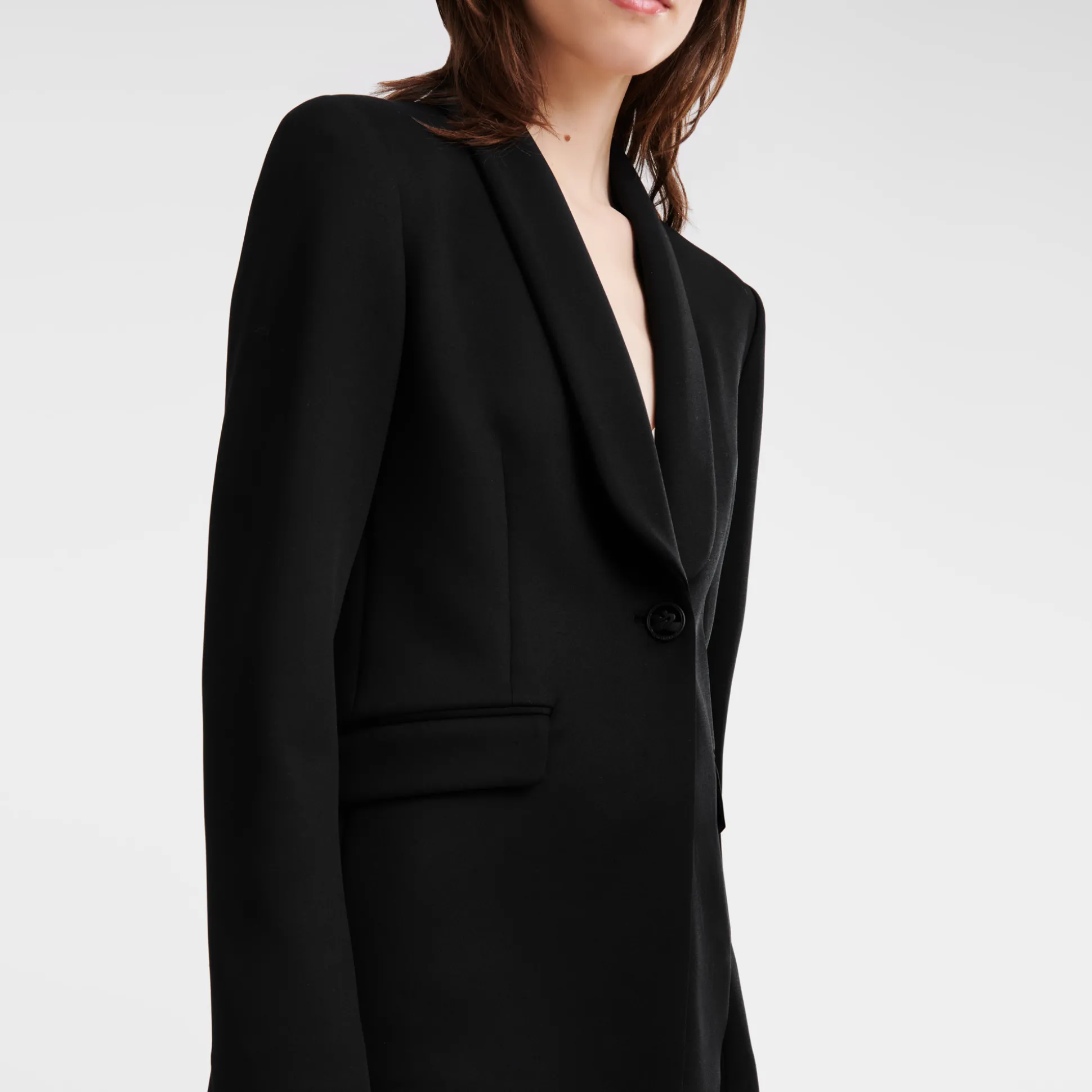 giacca_aderente_4.webp Cheap Longchamp Giacca aderente Nero