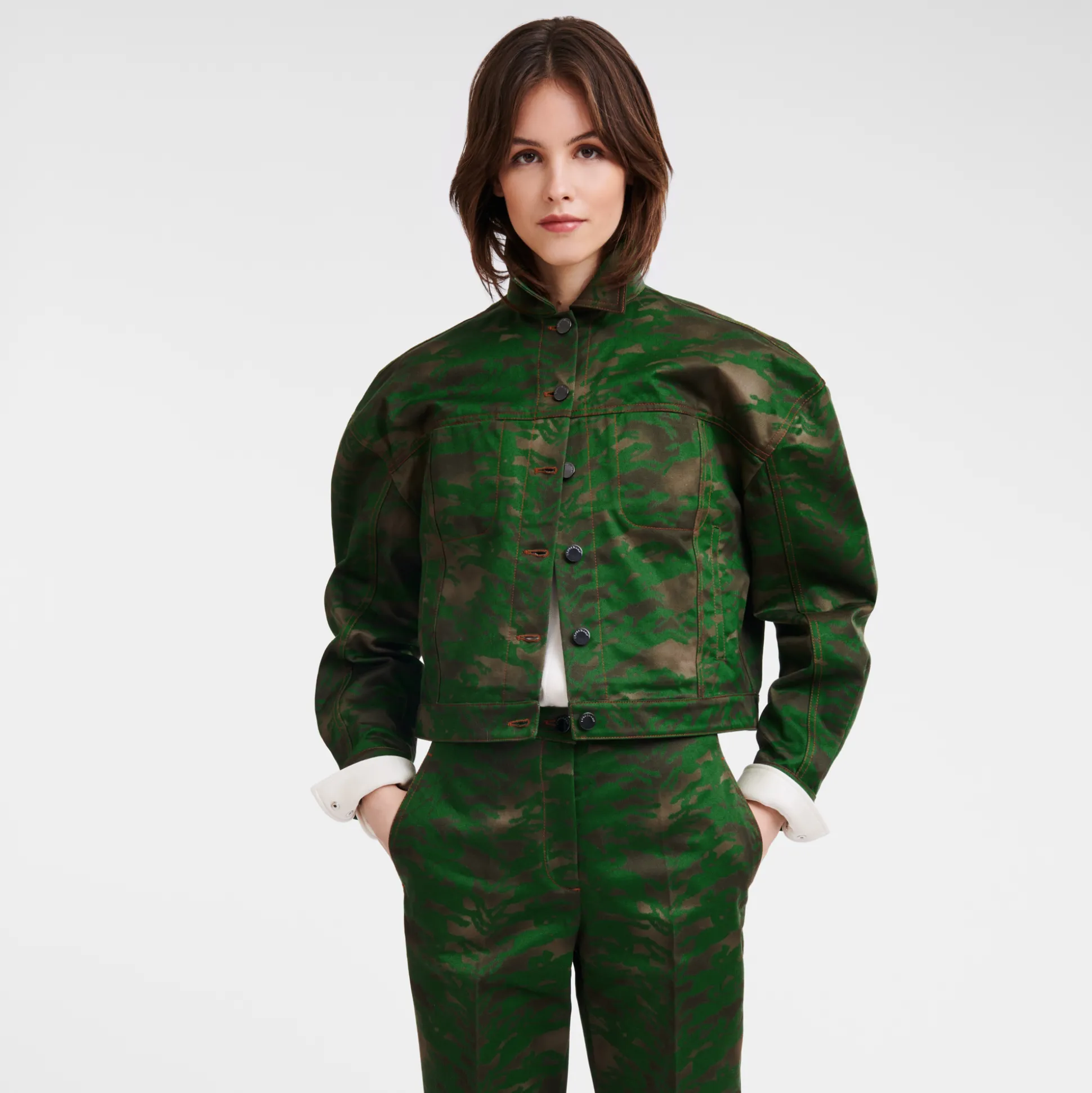 giacca_corta_con_impunture_3-1.webp Clearance Longchamp Giacca corta con impunture Kaki