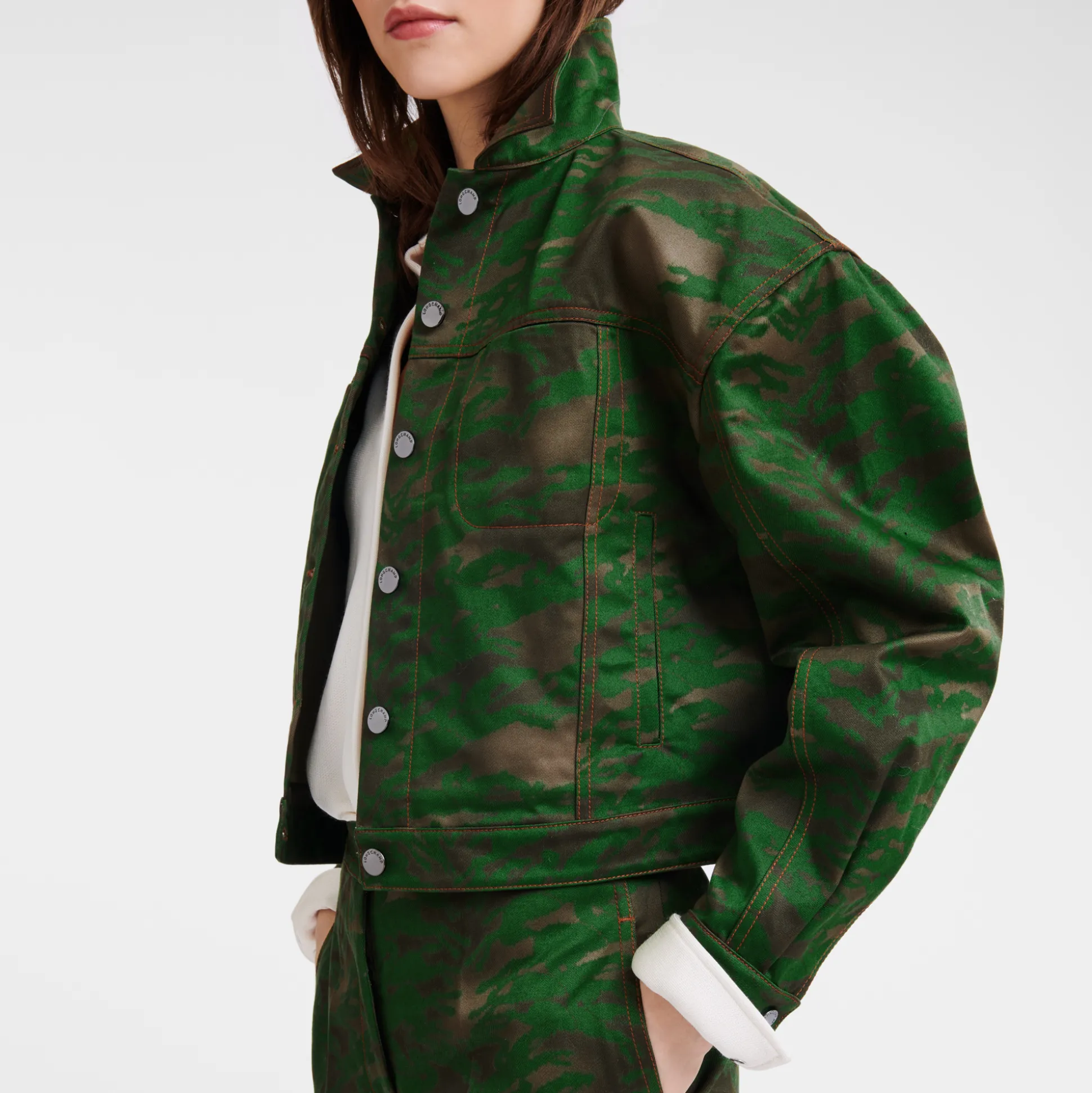 giacca_corta_con_impunture_4.webp Clearance Longchamp Giacca corta con impunture Kaki