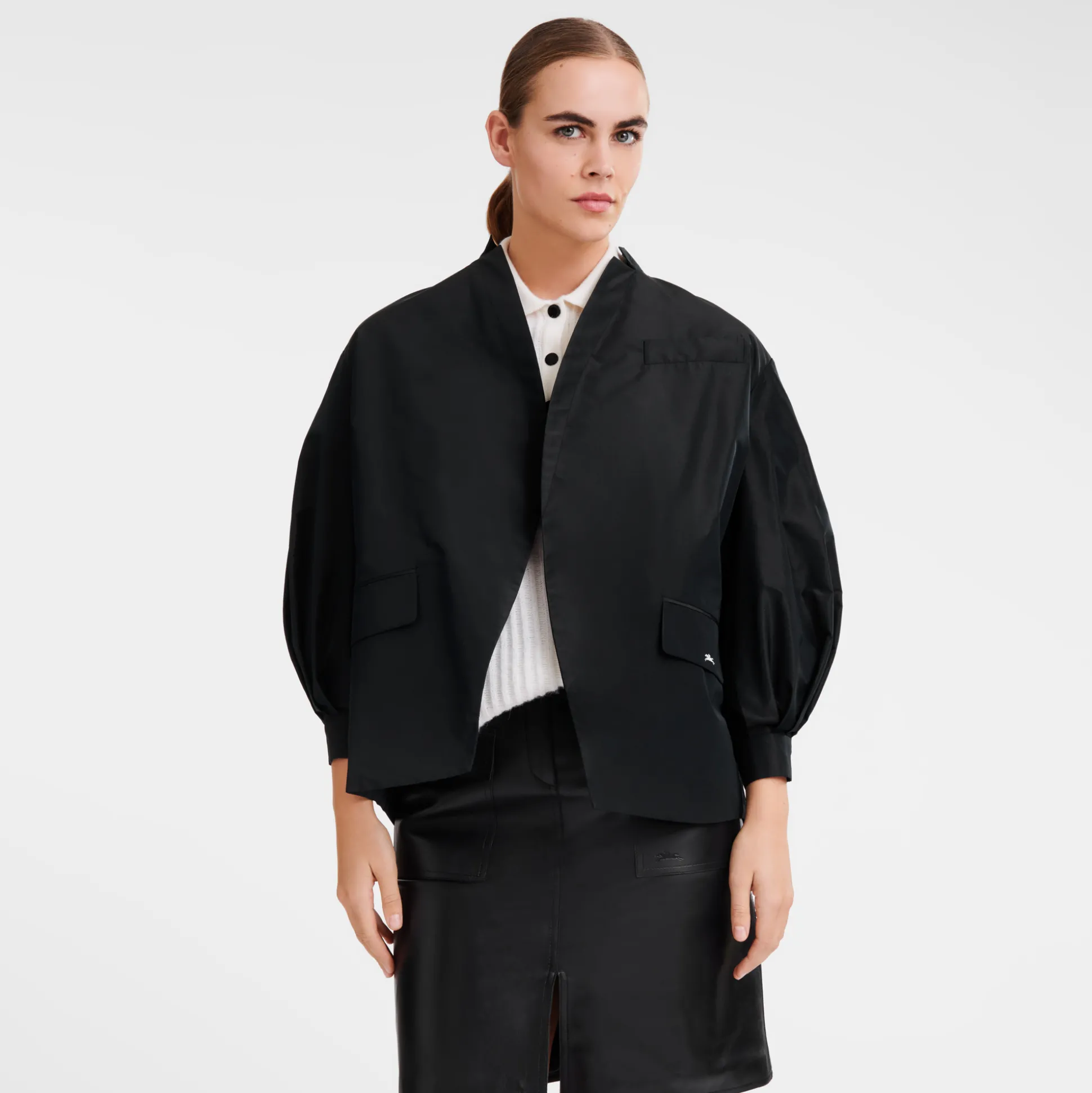 Hot Longchamp Giacca kimono Nero