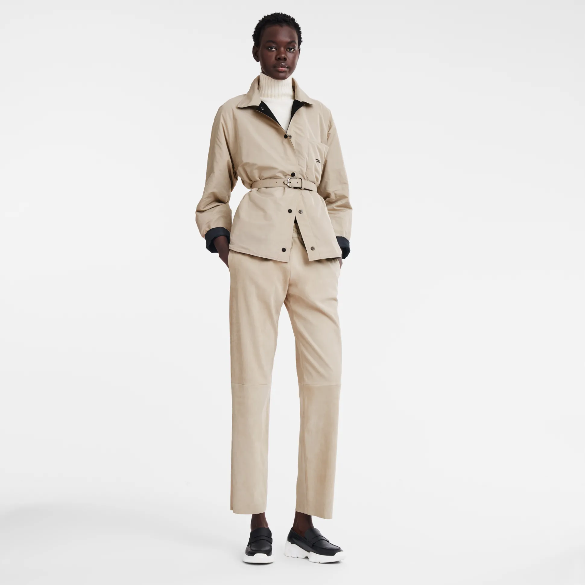 Hot Longchamp Giubbotto imbottito Nero/Mogano