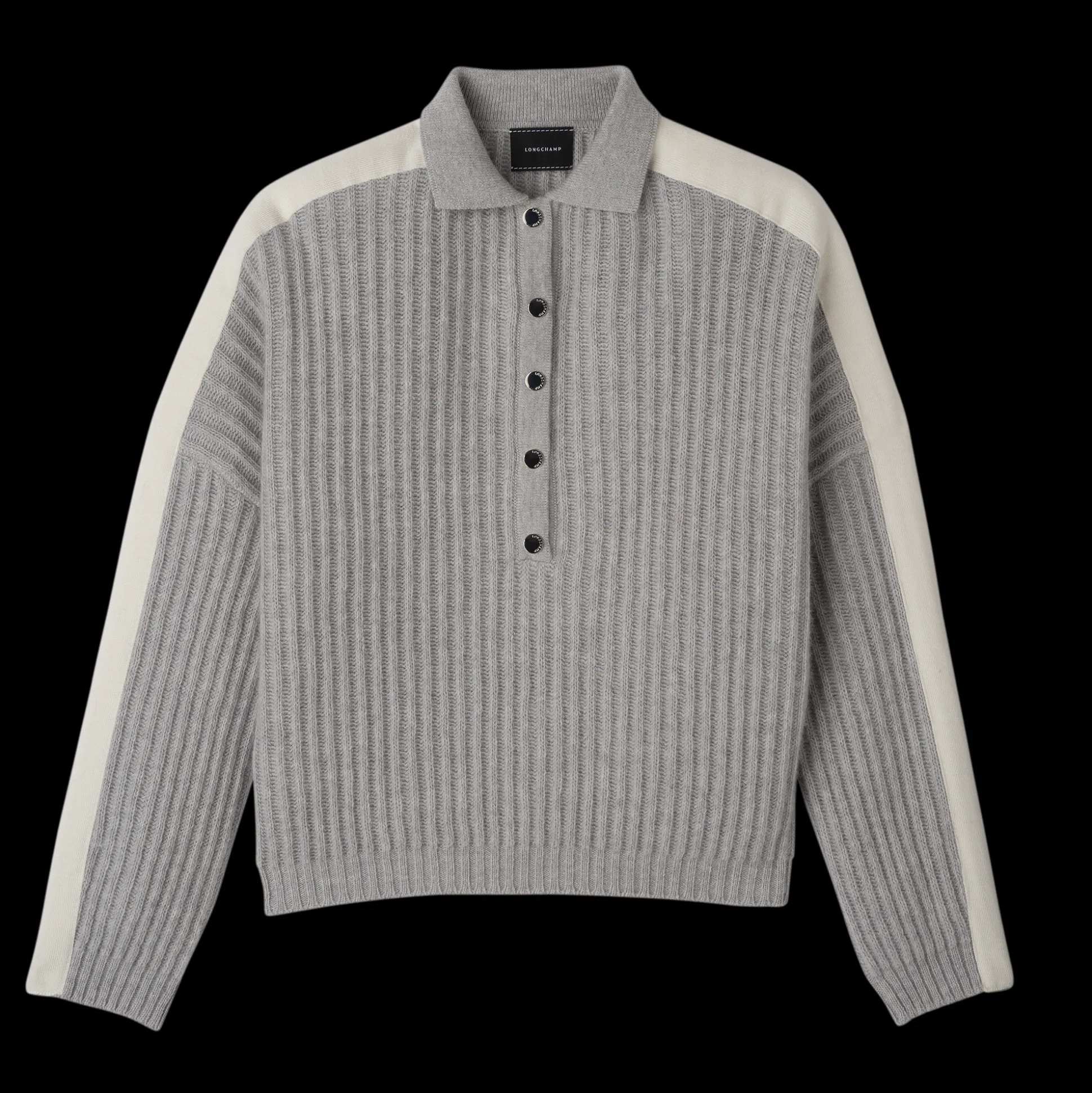 Best Sale Longchamp Maglia con colletto a polo Grigio