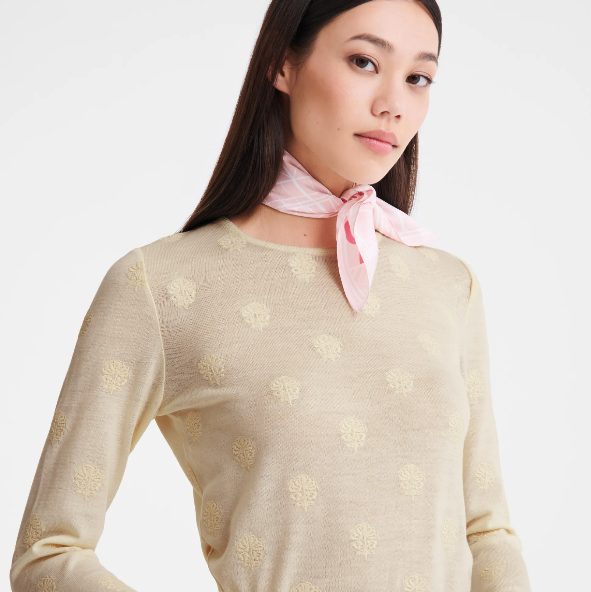 maglia_girocollo_3.webp Store Longchamp Maglia girocollo Greggio