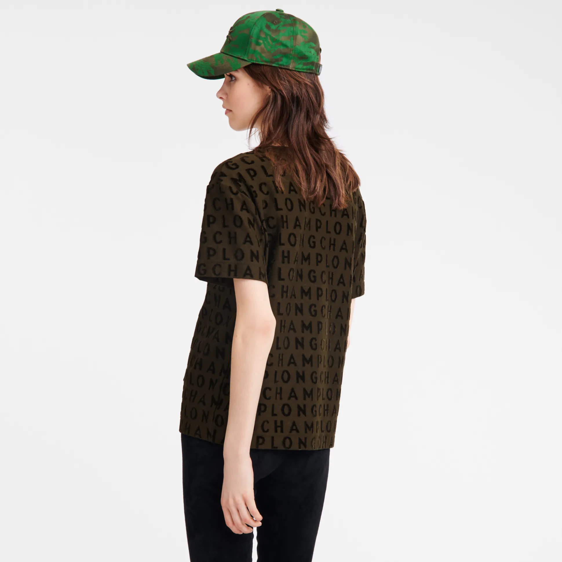 maglietta_grande_con_logo_2-2.webp Online Longchamp Maglietta grande con logo Kaki