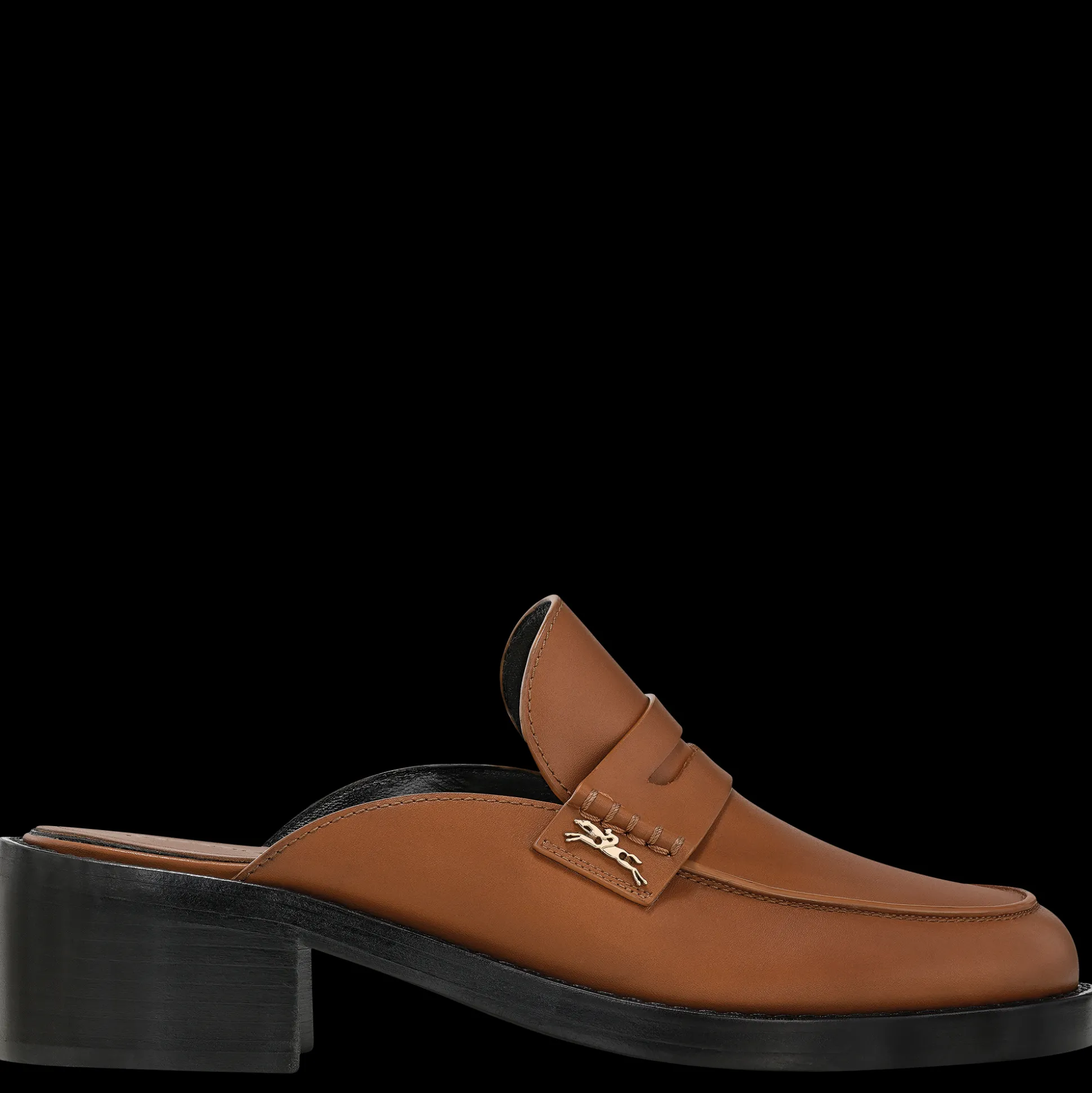 Clearance Longchamp Mule Cognac