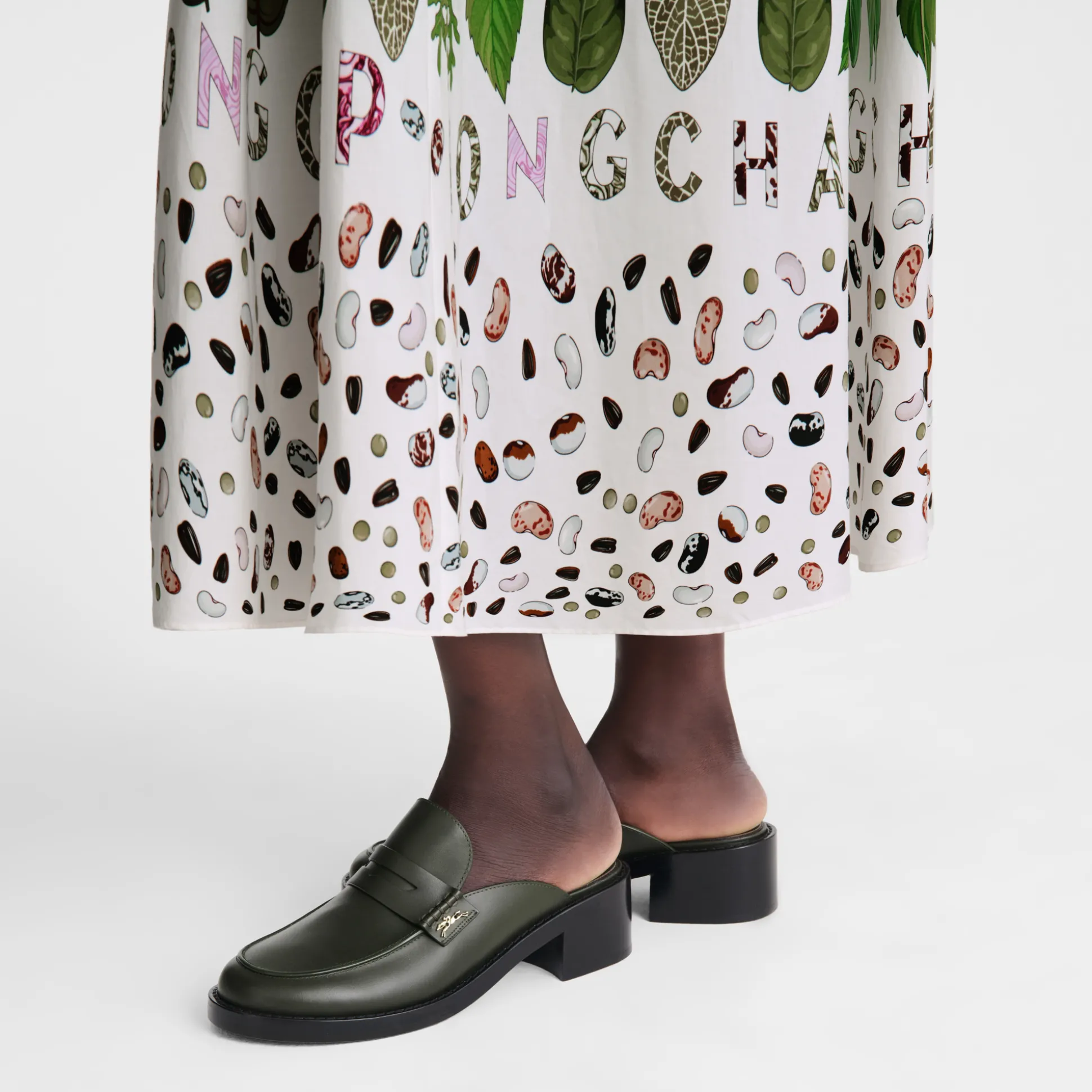 Flash Sale Longchamp Mule Kaki