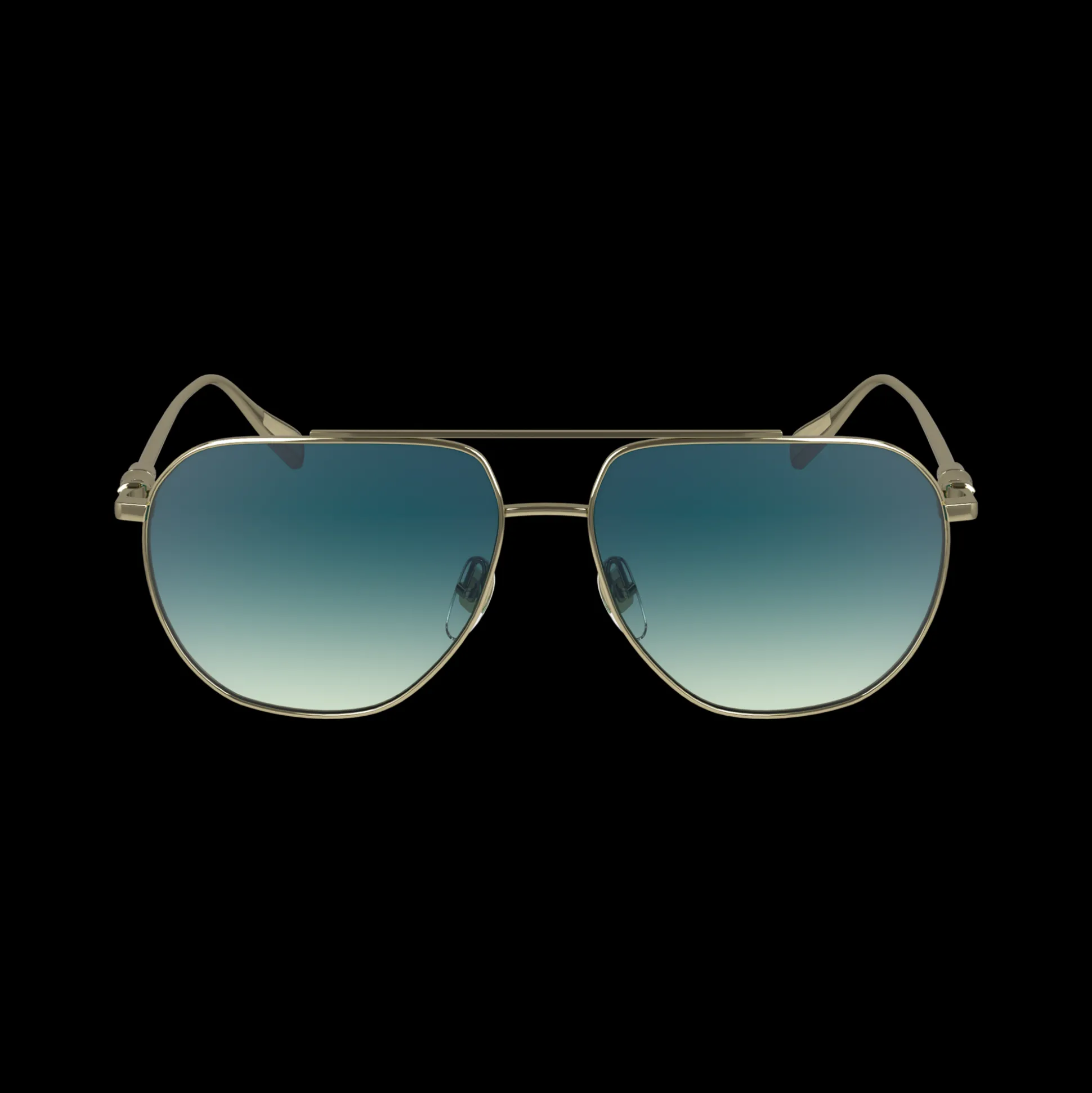 Cheap Longchamp Occhiali da sole Dorato/Petrolio