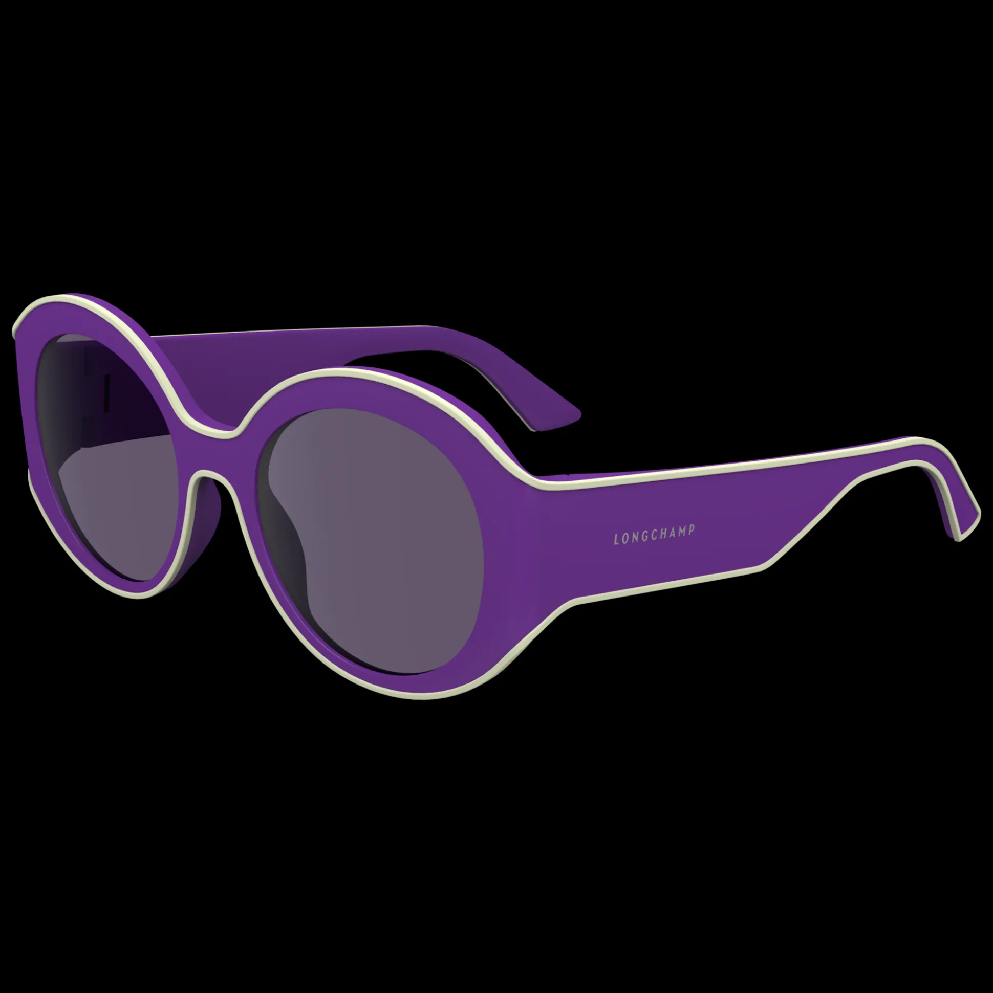 Cheap Longchamp Occhiali da sole Bianco/Viola